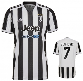 JUVENTUS VLAHOVIC JUNIOR HOME SHIRT 2021 22 CalcioItalia