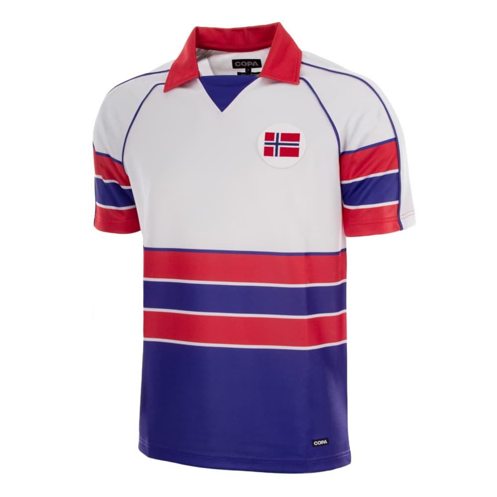 NORWAY AWAY VINTAGE RETRO SHIRT 1988