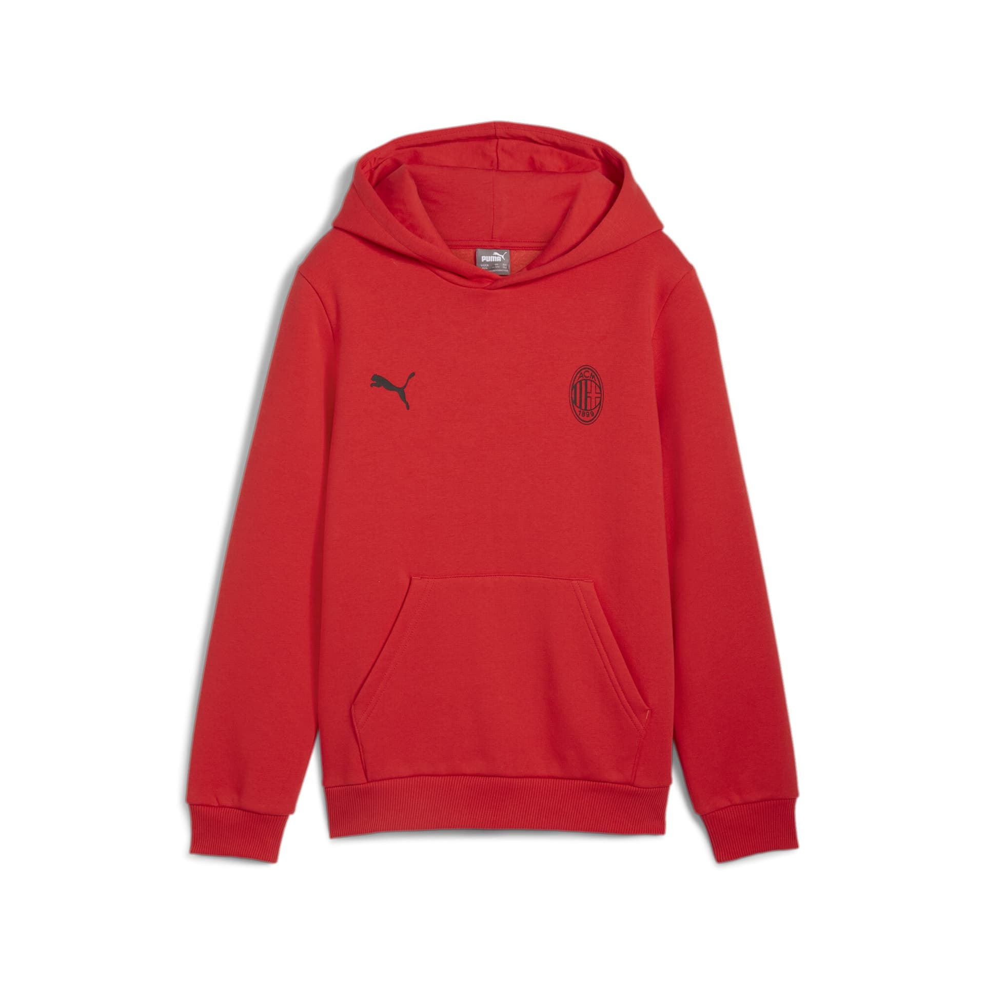 AC MILAN FELPA BAMBINO CAPPUCCIO ROSSA 2024-25