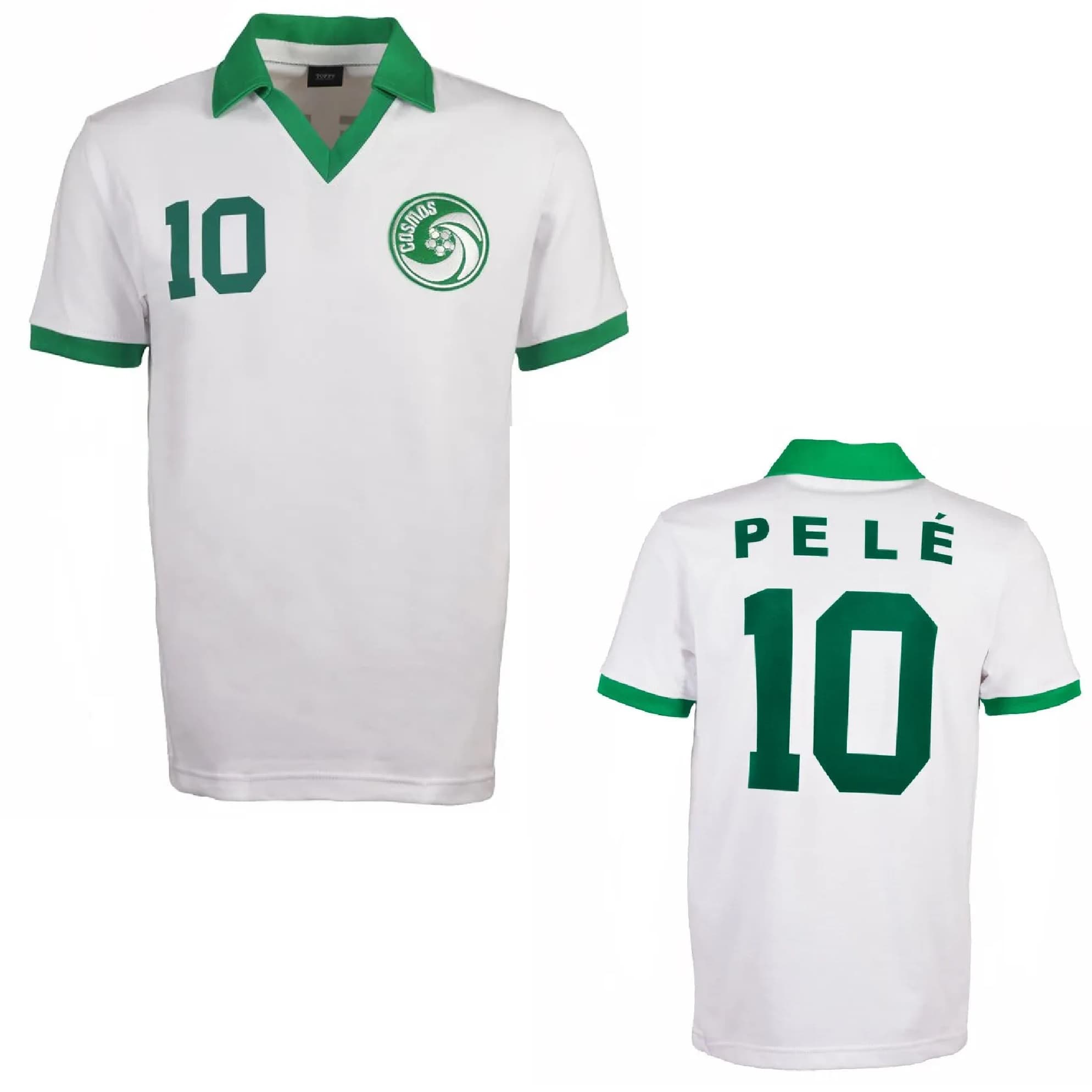 NEW YORK COSMOS RETRO VINTAGE WHITE PELE SHIRT