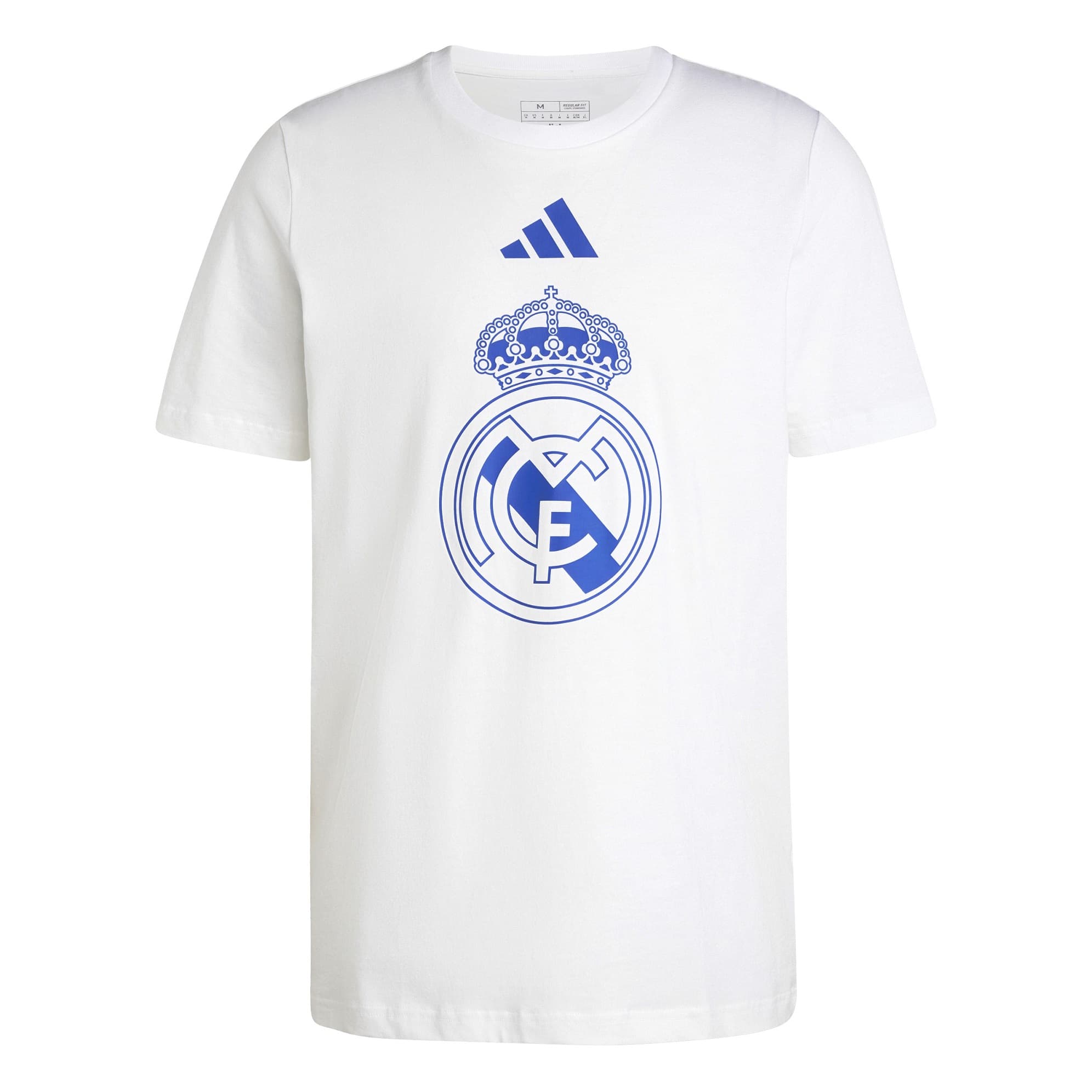 REAL MADRID T-SHIRT LOGO BIANCA 2024-26