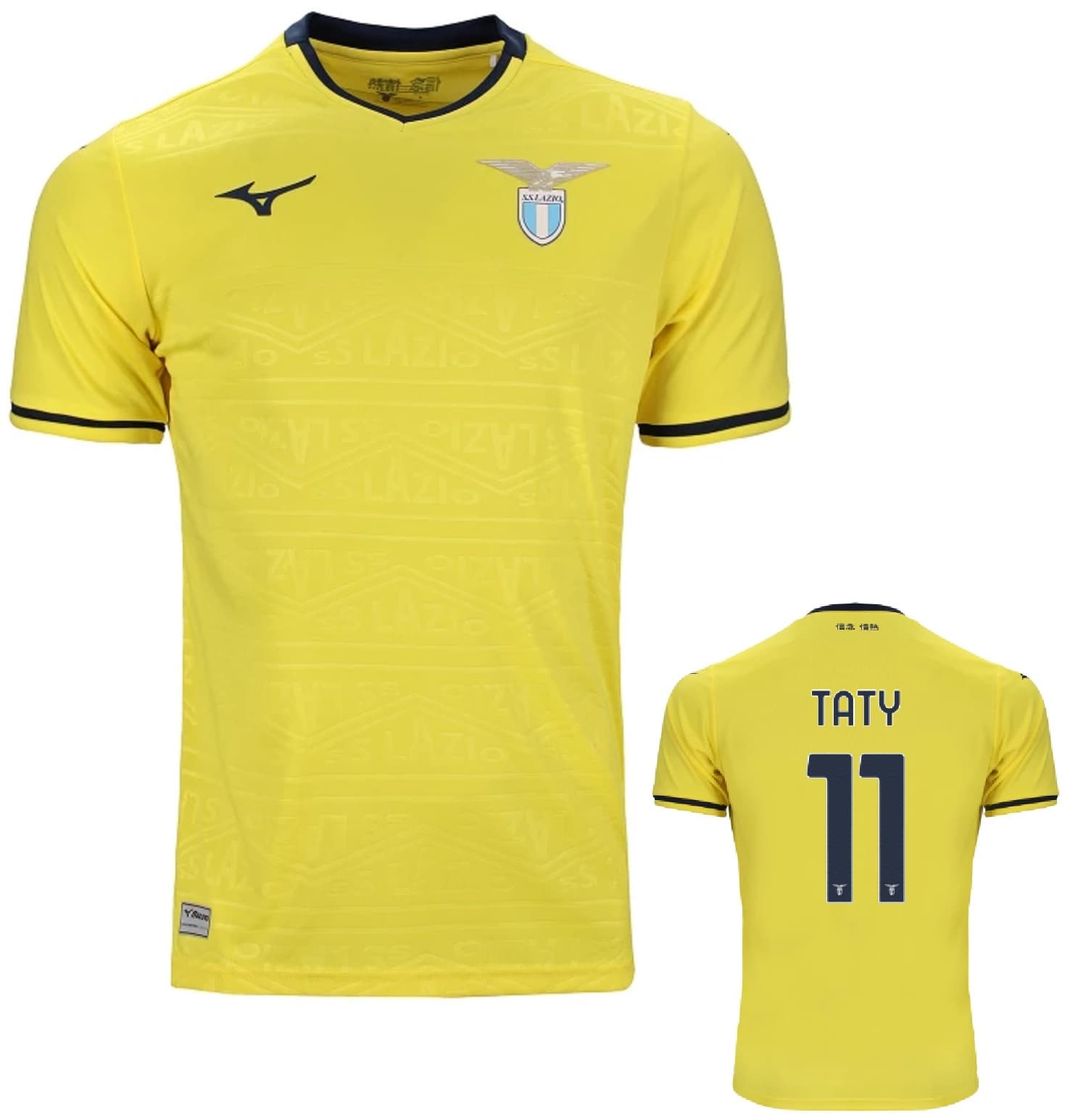 SS LAZIO TATY AWAY YELLOW SHIRT 2024-25