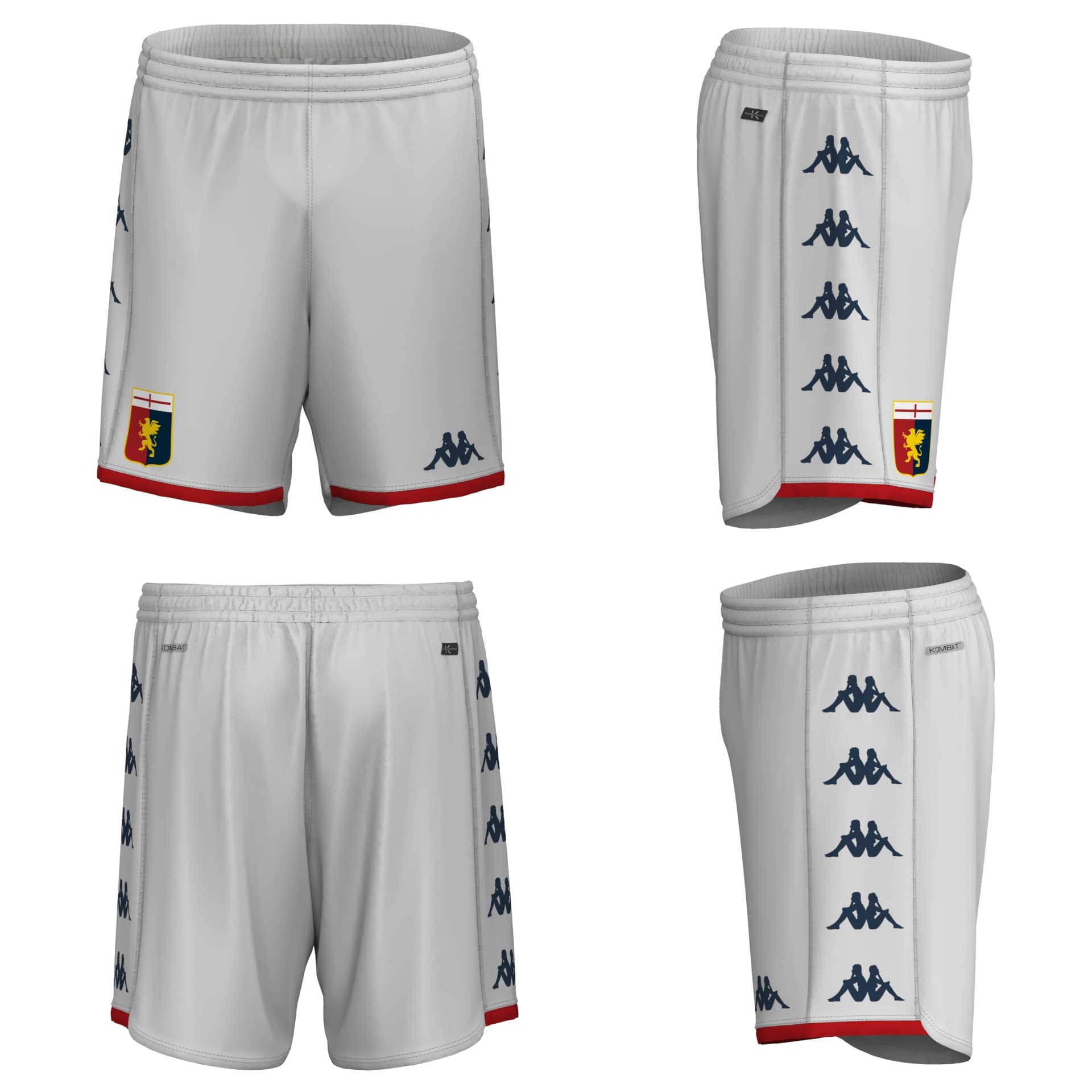 GENOA PANTALONCINI AWAY BIANCHI 2023-24