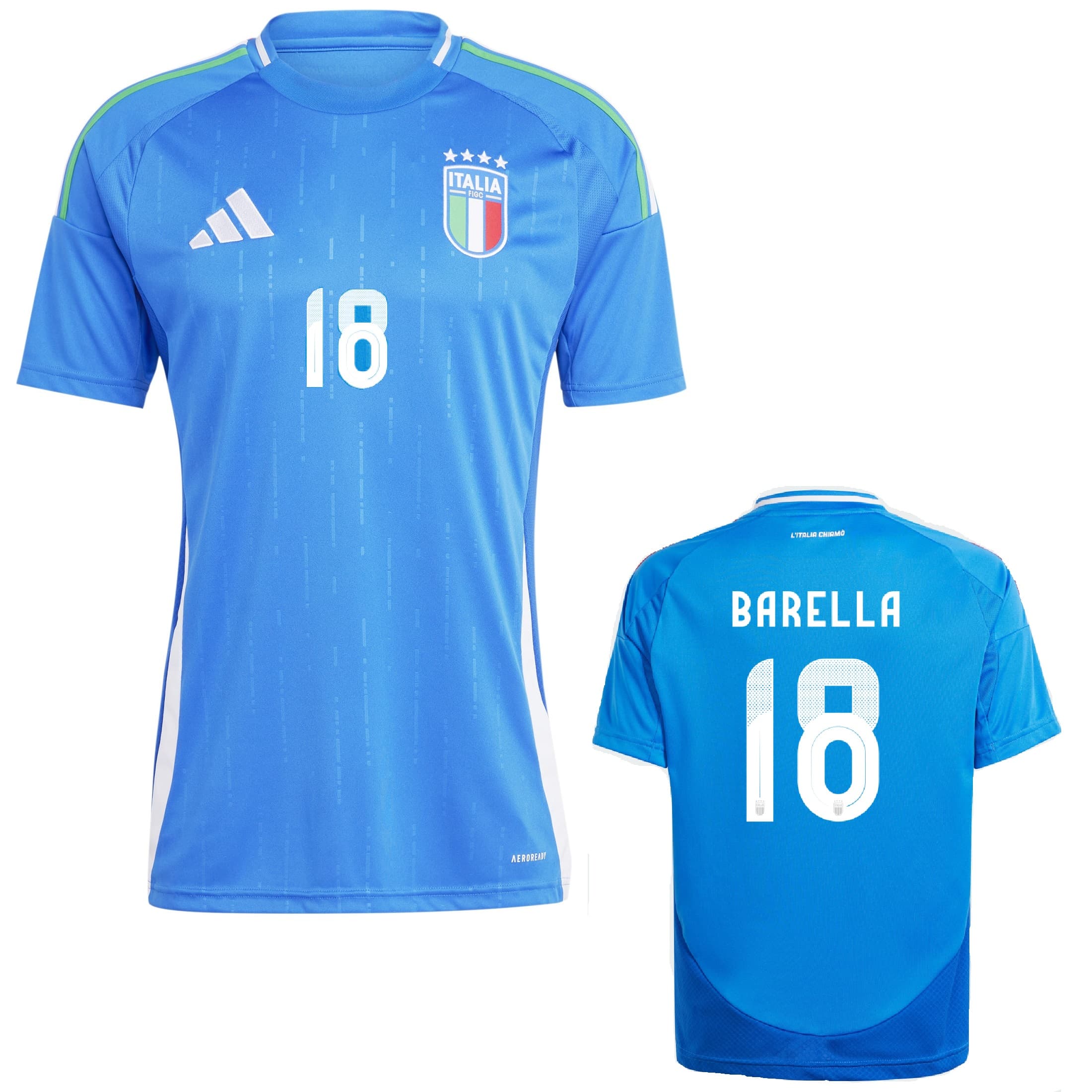 ITALIA FIGC MAGLIA BARELLA BAMBINO 2024-25 - Immagine 1