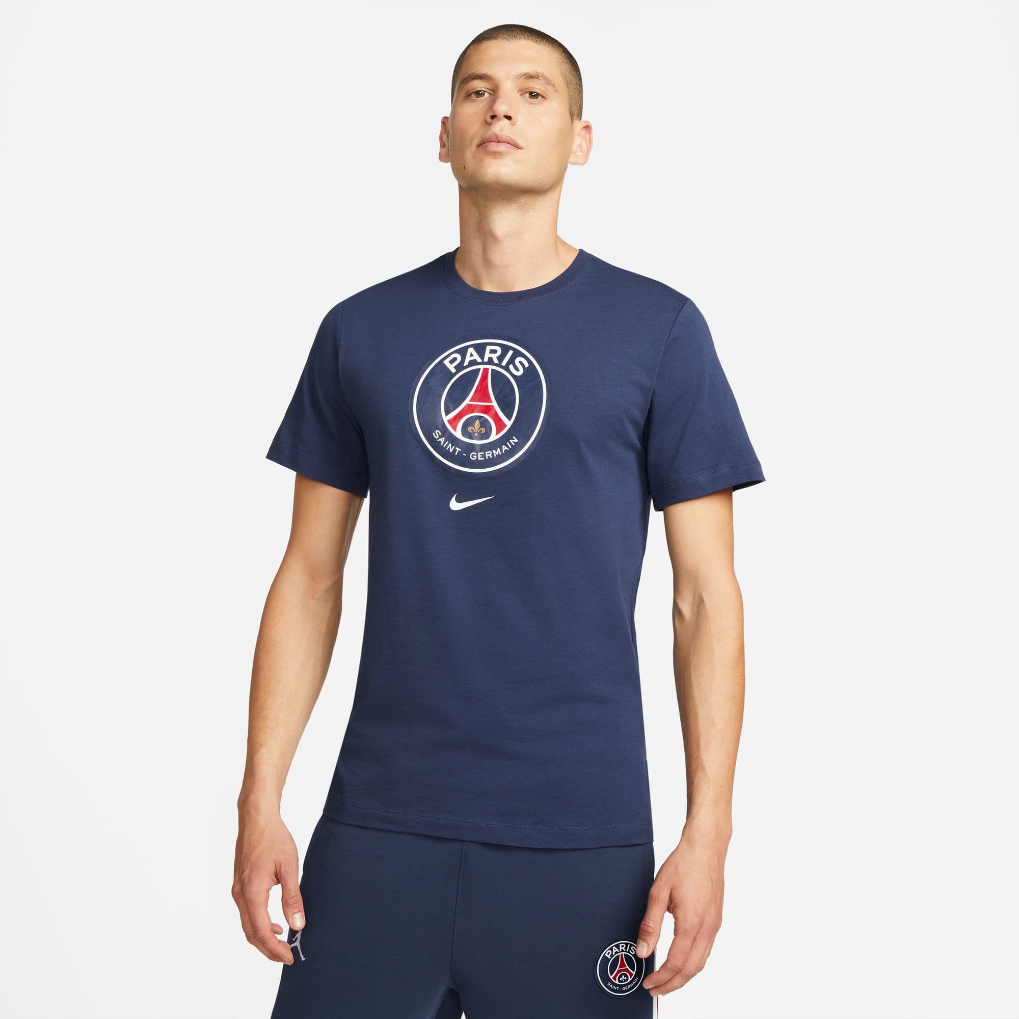 PSG T-SHIRT LOGO BLU 2023-24