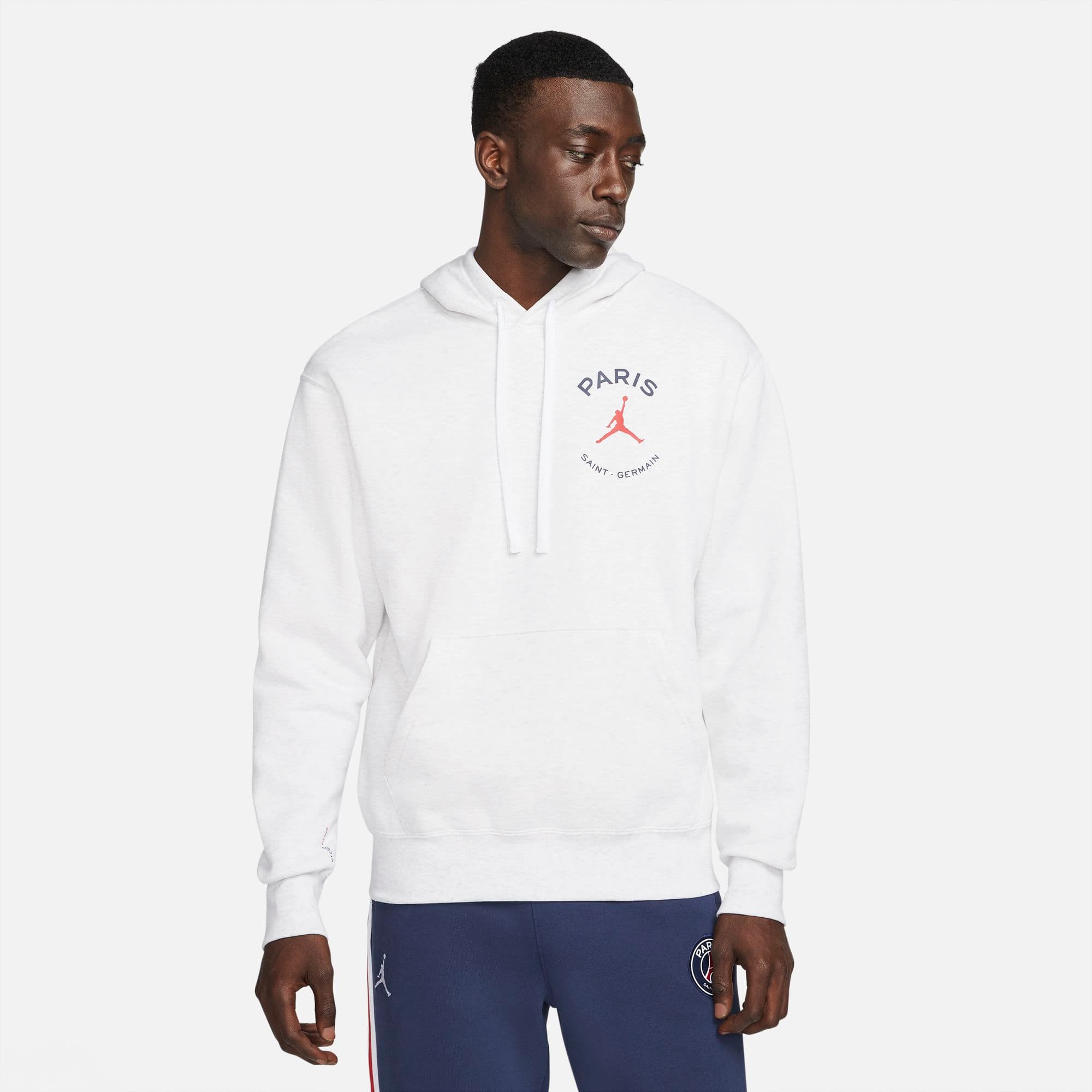 PSG JORDAN HOODY WHITE SWEAT 2021-22