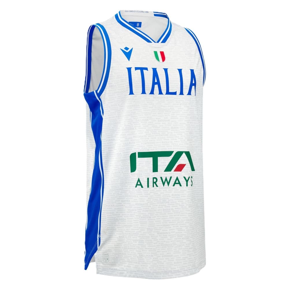 ITALIA BASKET FIP HOME JUNIOR WHITE SHIRT 2026-27
