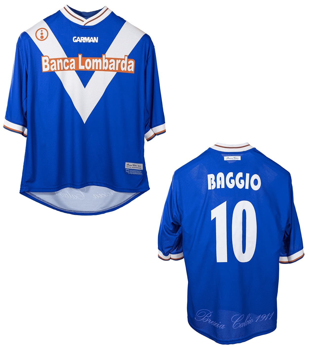 BRESCIA BAGGIO RETRO HOME SHIRT 2001-02