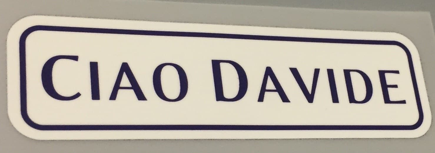 TOPPA COMMEMORATIVA ASTORI "CIAO DAVIDE" - Immagine 1