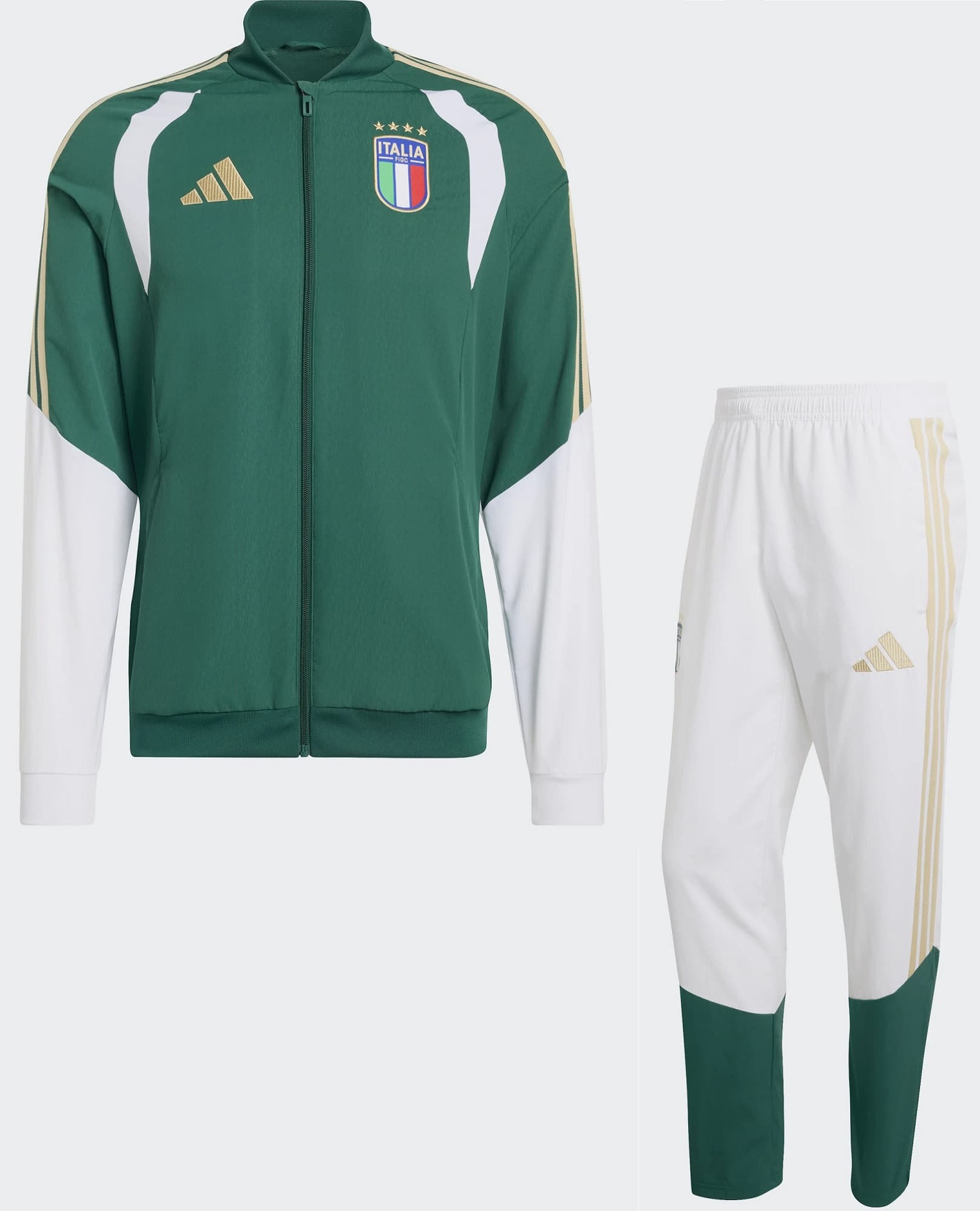 ITALIA FIGC WOVEN GREEN-WHITE TRACKSUIT 2025-27