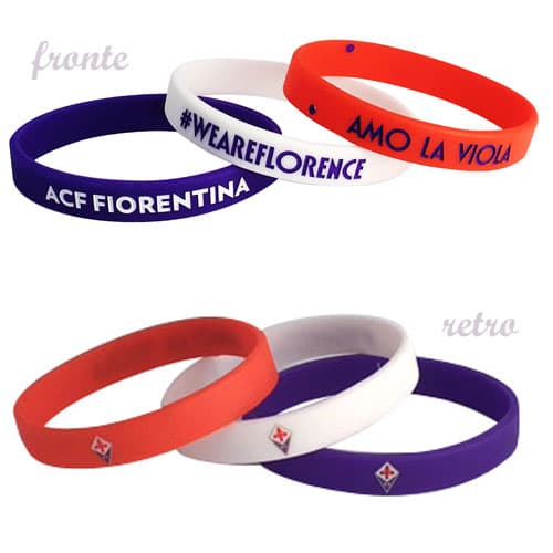 FIORENTINA SET 3 BRACELETES IN RUBBER