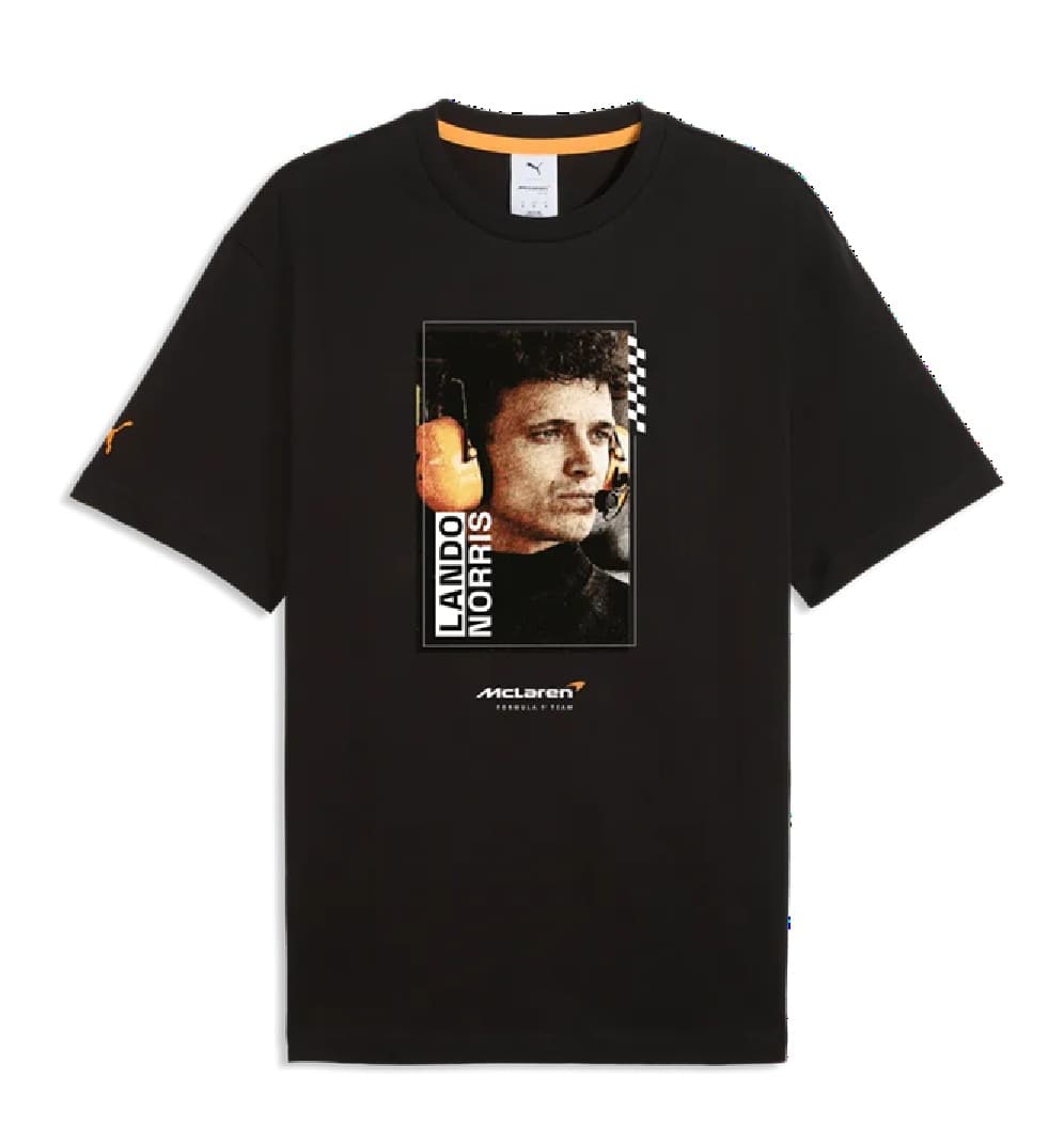McLAREN T-SHIRT LANDO NORRIS HERO NERA