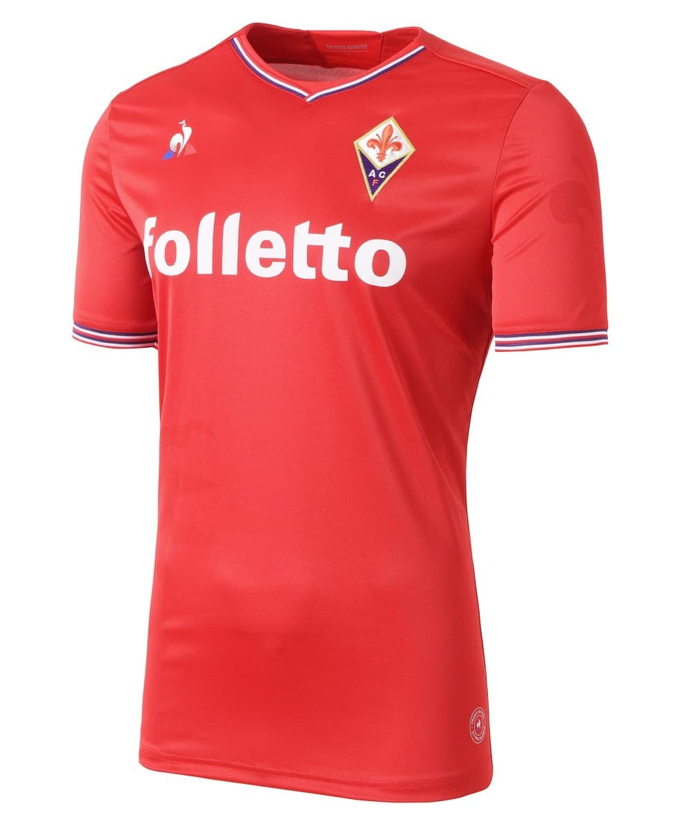 FIORENTINA AWAY RED SHIRT 2017-18