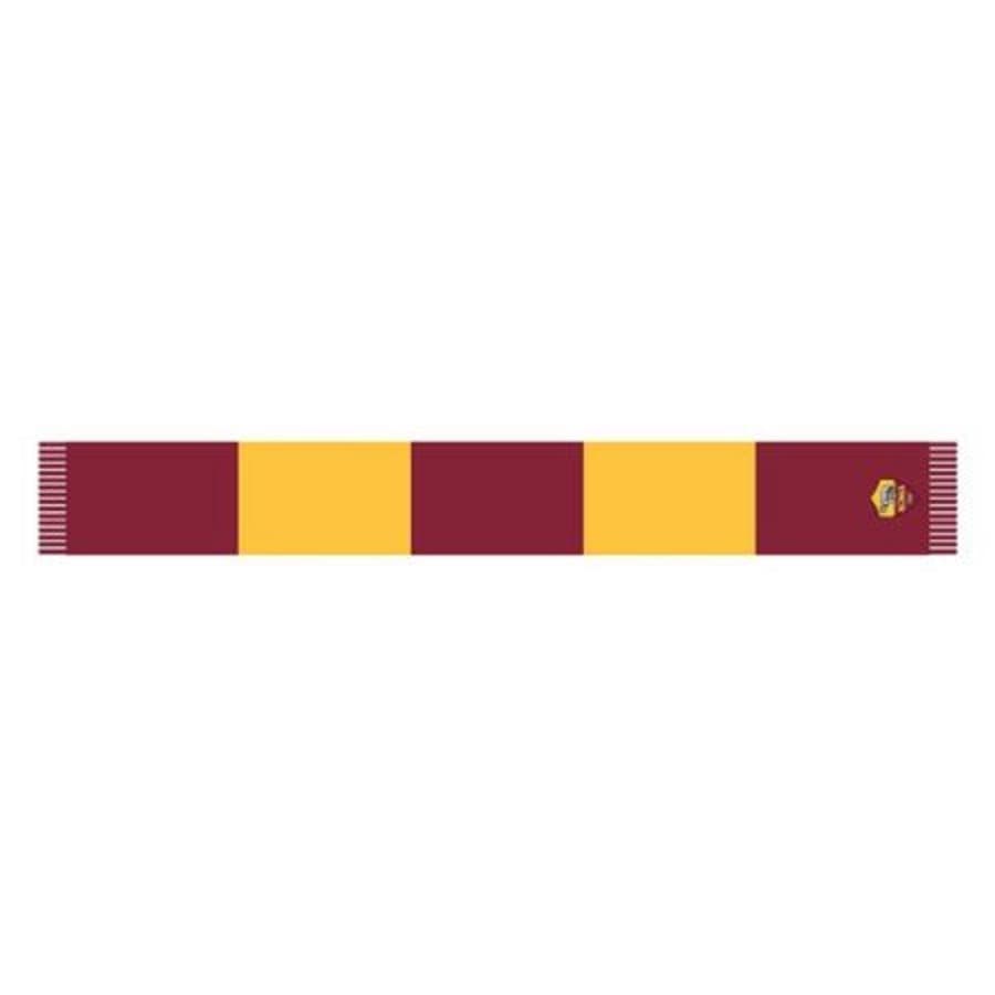 AS ROMA SCIARPA RICAMATA RIGATA