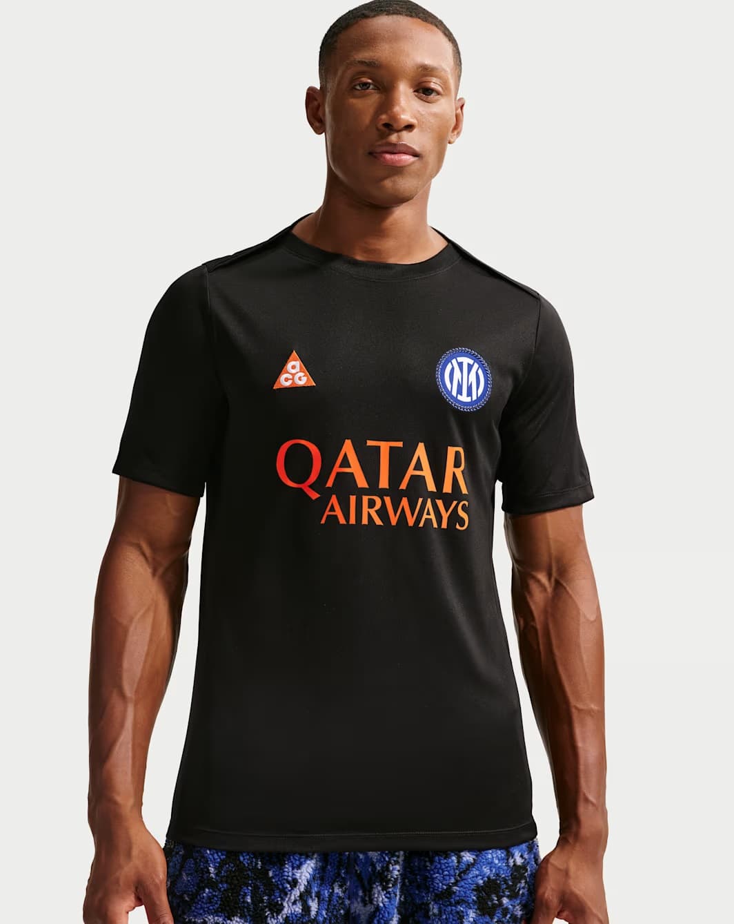 FC INTER PREMATCH BLACK SNAKE SHIRT 2025-26