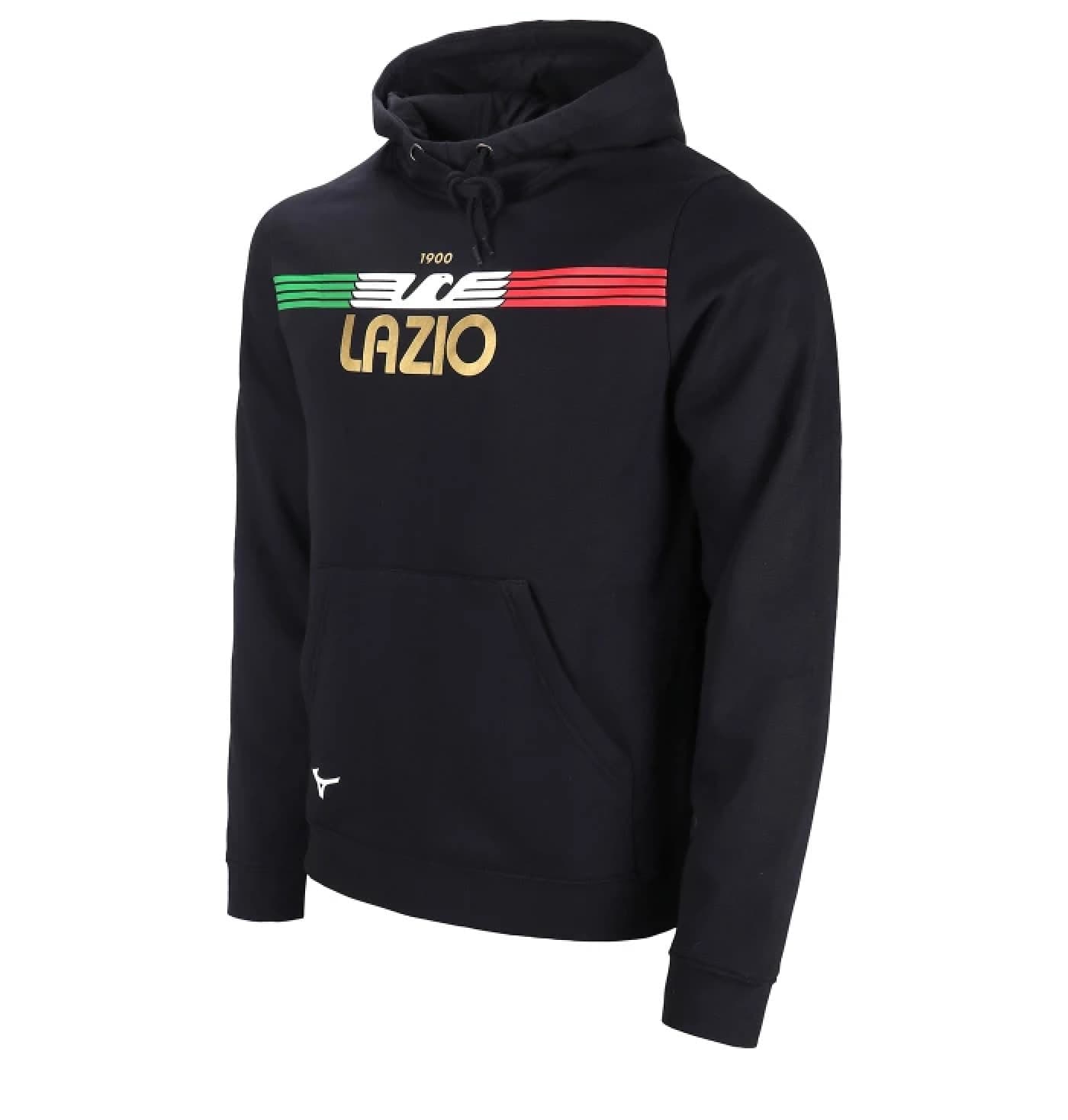 SS LAZIO HOODY FAN BLACK SWEAT 2023-24