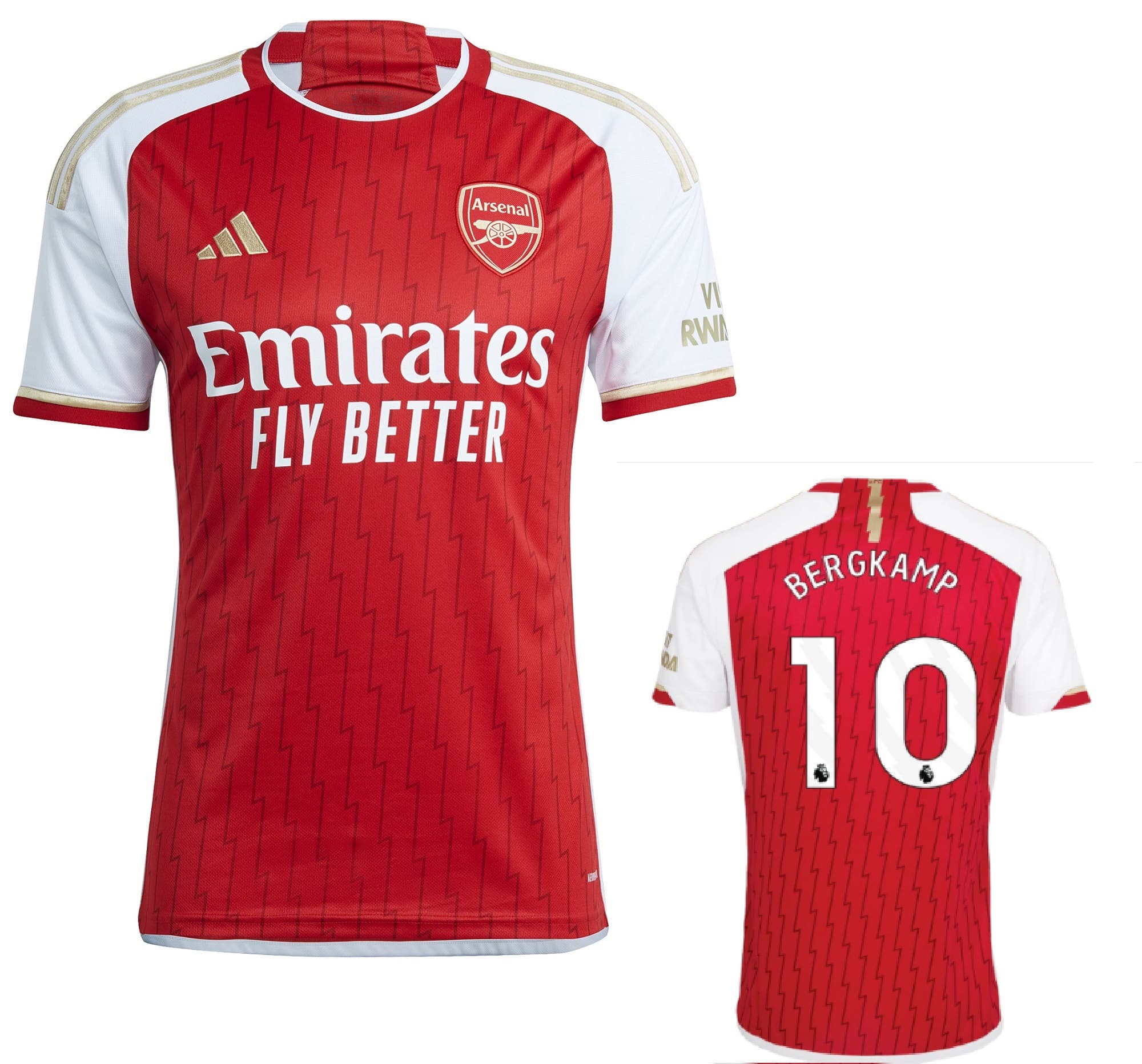 ARSENAL LEGEND BERGKAMP10 HOME SHIRT 2023-24 - Image 1