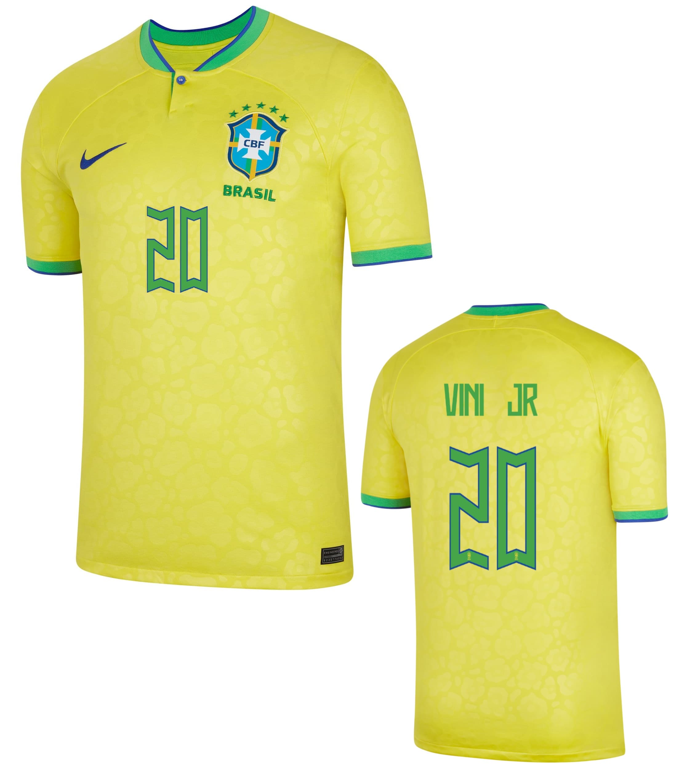 BRASIL VINICIUS JR HOME SHIRT 2022-23