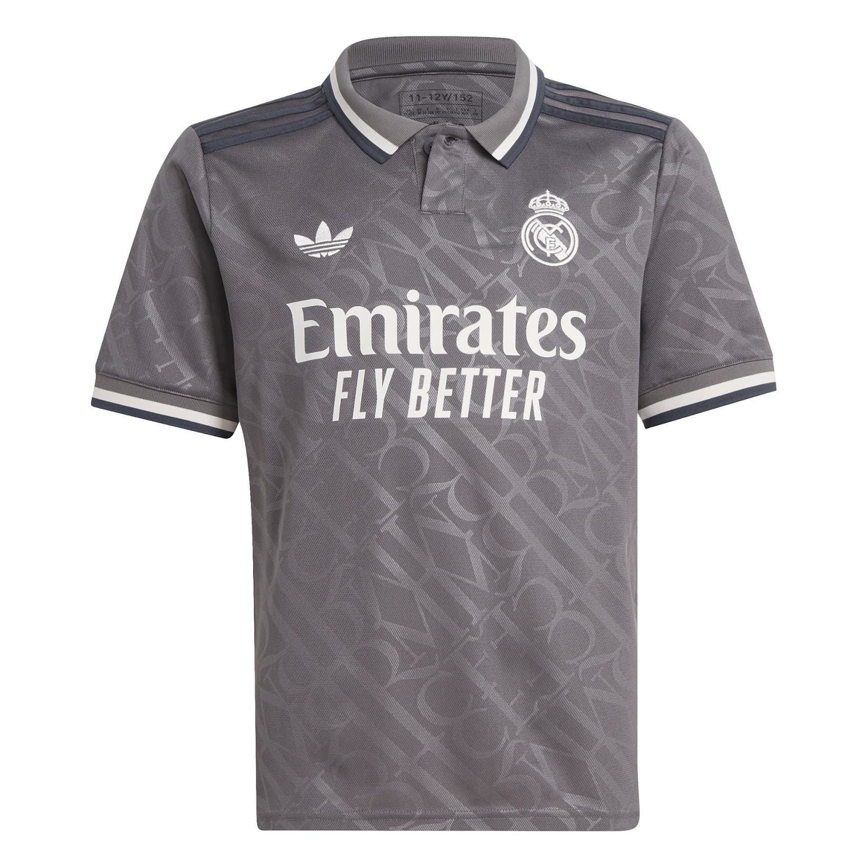 REAL MADRID MAGLIA BAMBINO GRIGIA 3RD 2024-25