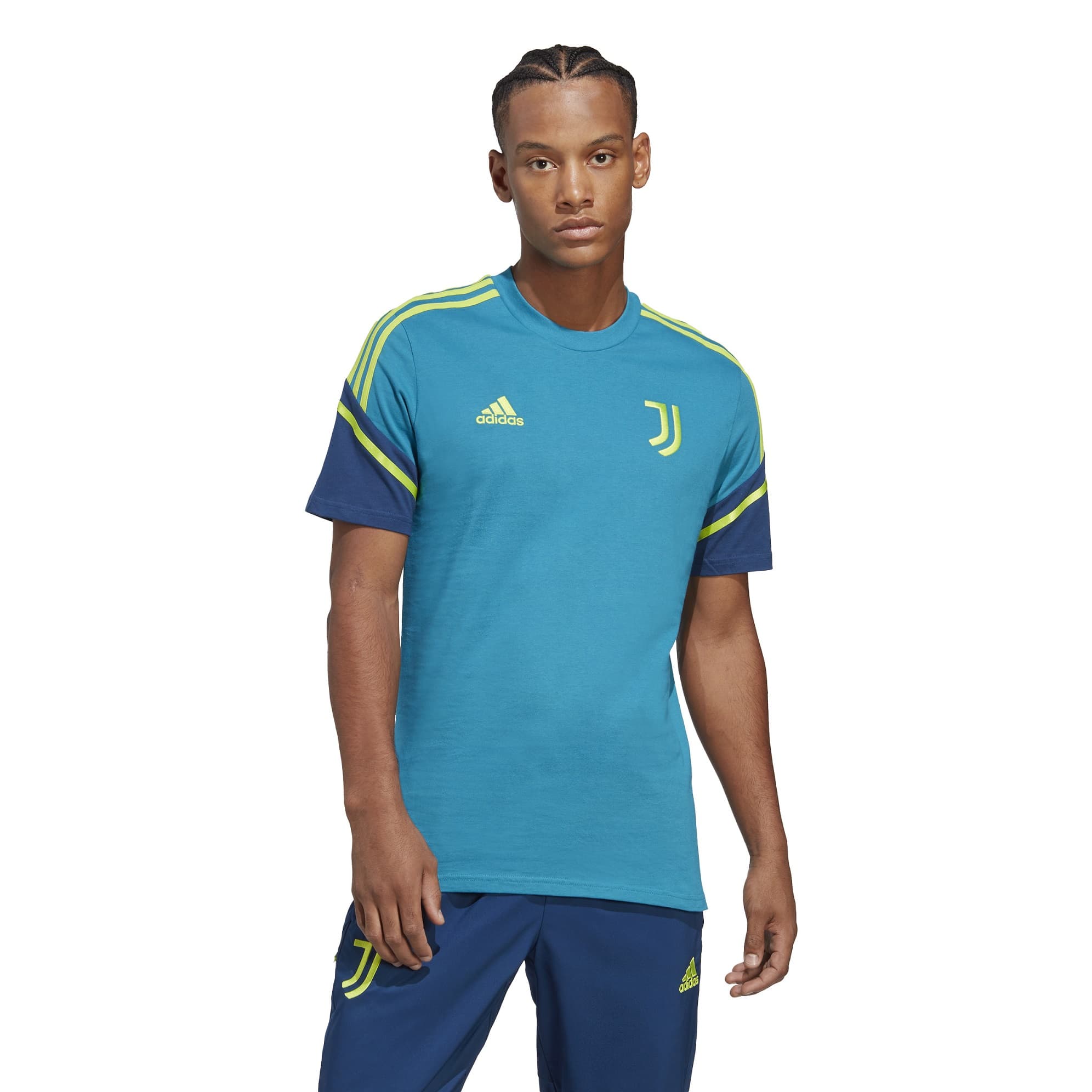 JUVENTUS T-SHIRT GIOCATORE BLUE 2022-23