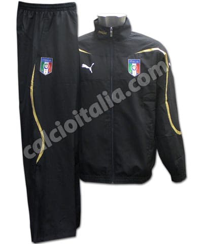 ITALIA JUNIOR PRESENTATION WOVEN BLACK TRACKSUIT - Image 1
