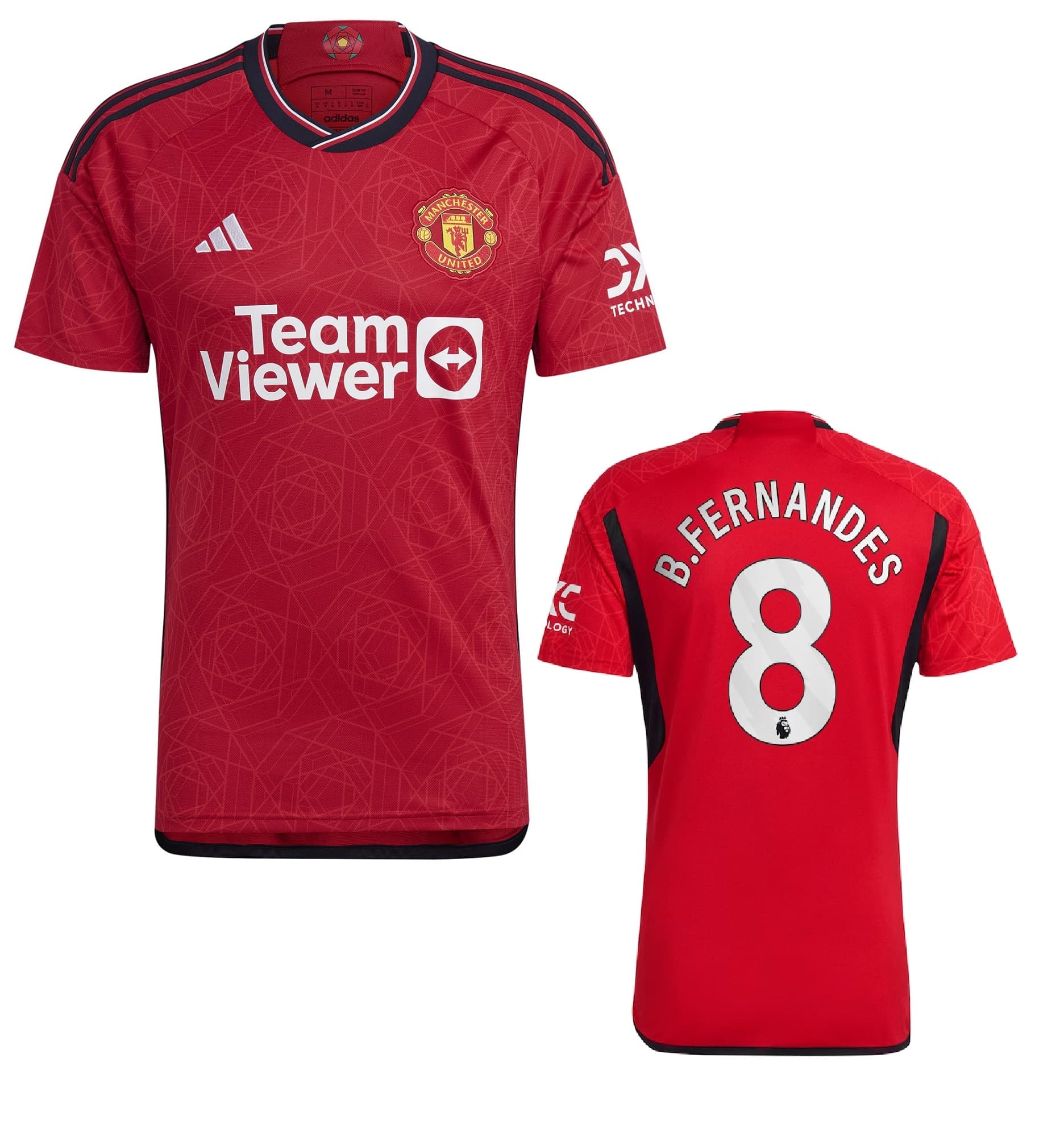 MANCHESTER UNITED FERNANDES HOME SHIRT 2023-24