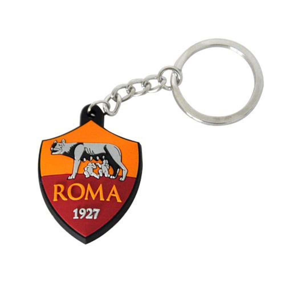 AS ROMA PORTACHIAVI LOGO IN GOMMA