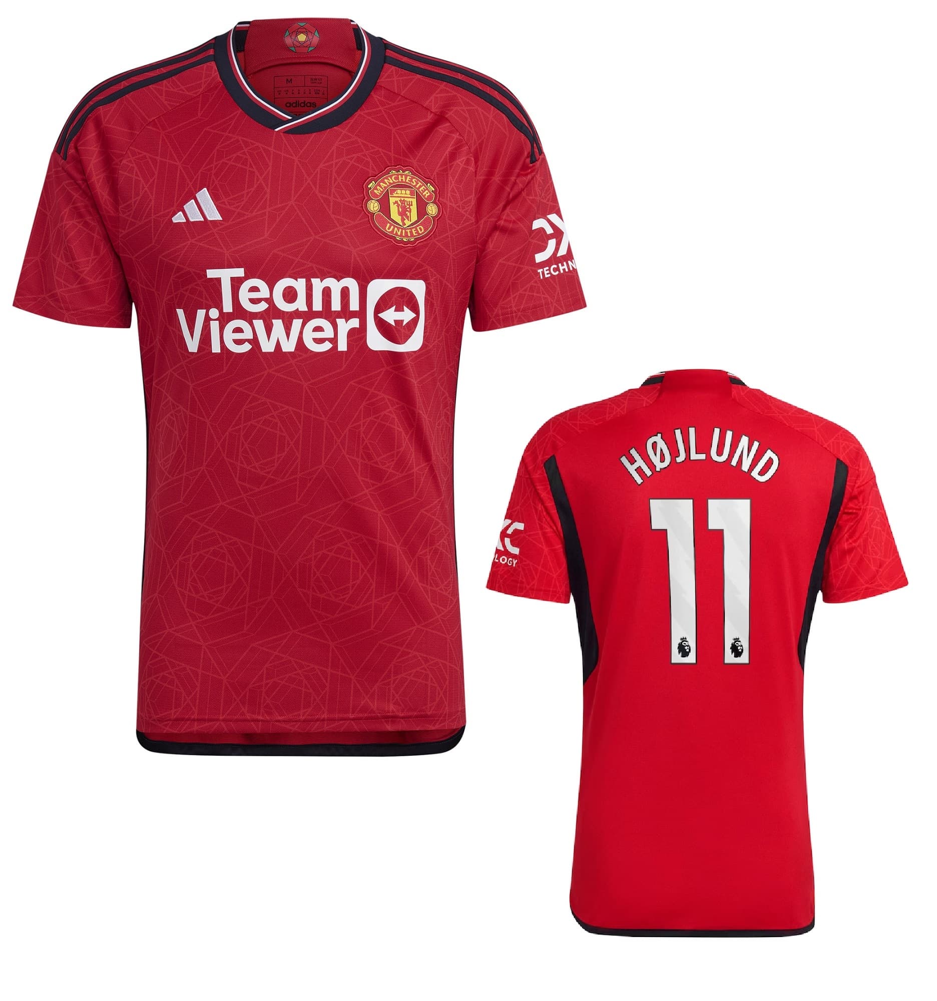 MANCHESTER UNITED HOJLUND HOME SHIRT 2023-24