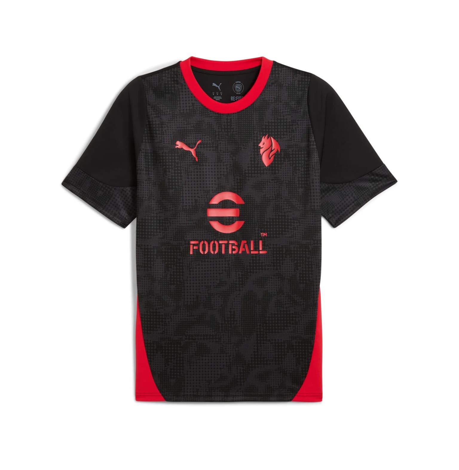 AC MILAN MAGLIA ALLENAMENTO NERA 2025-26