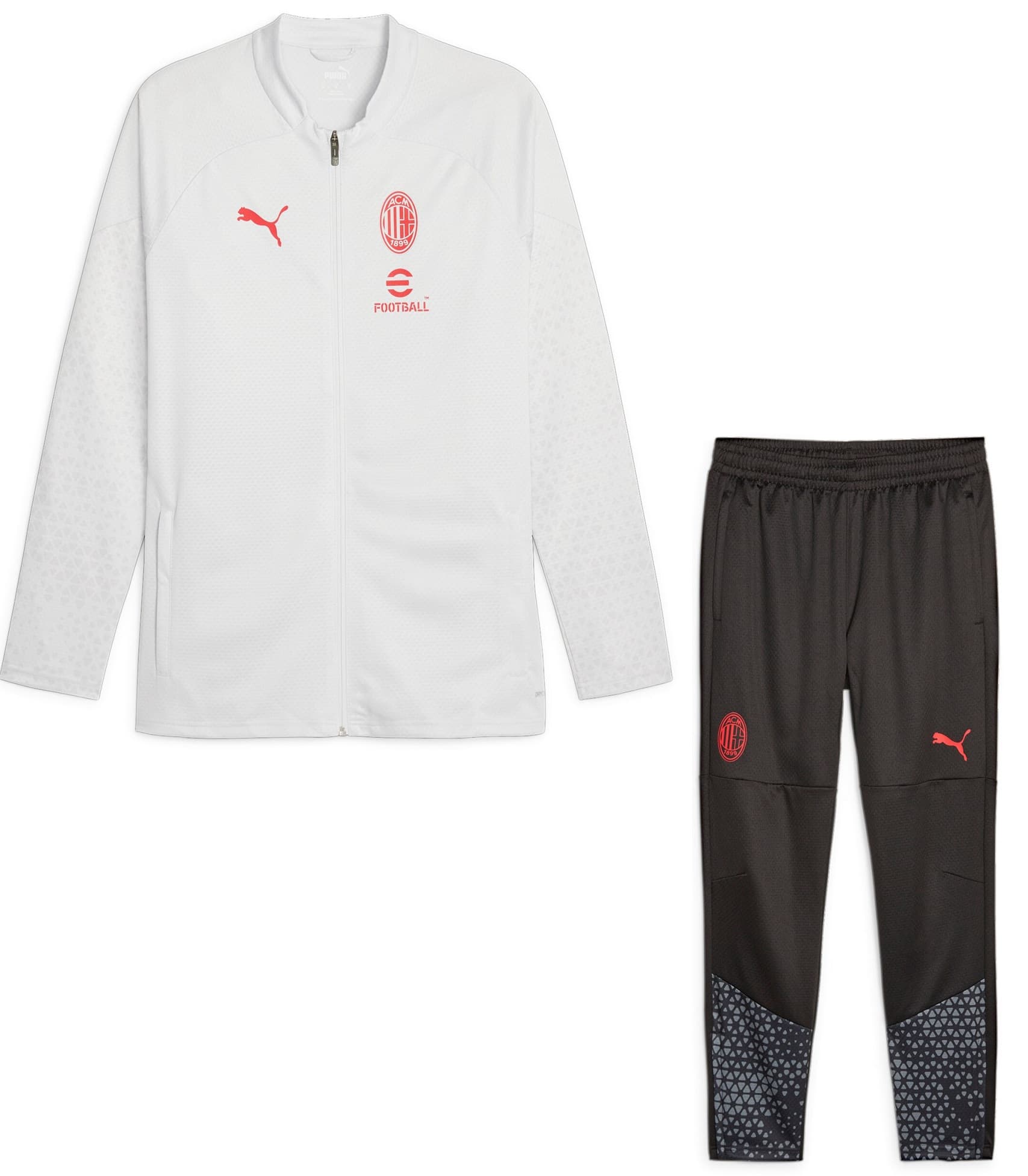 AC MILAN TUTA ACETATA BIANCA 2023-24