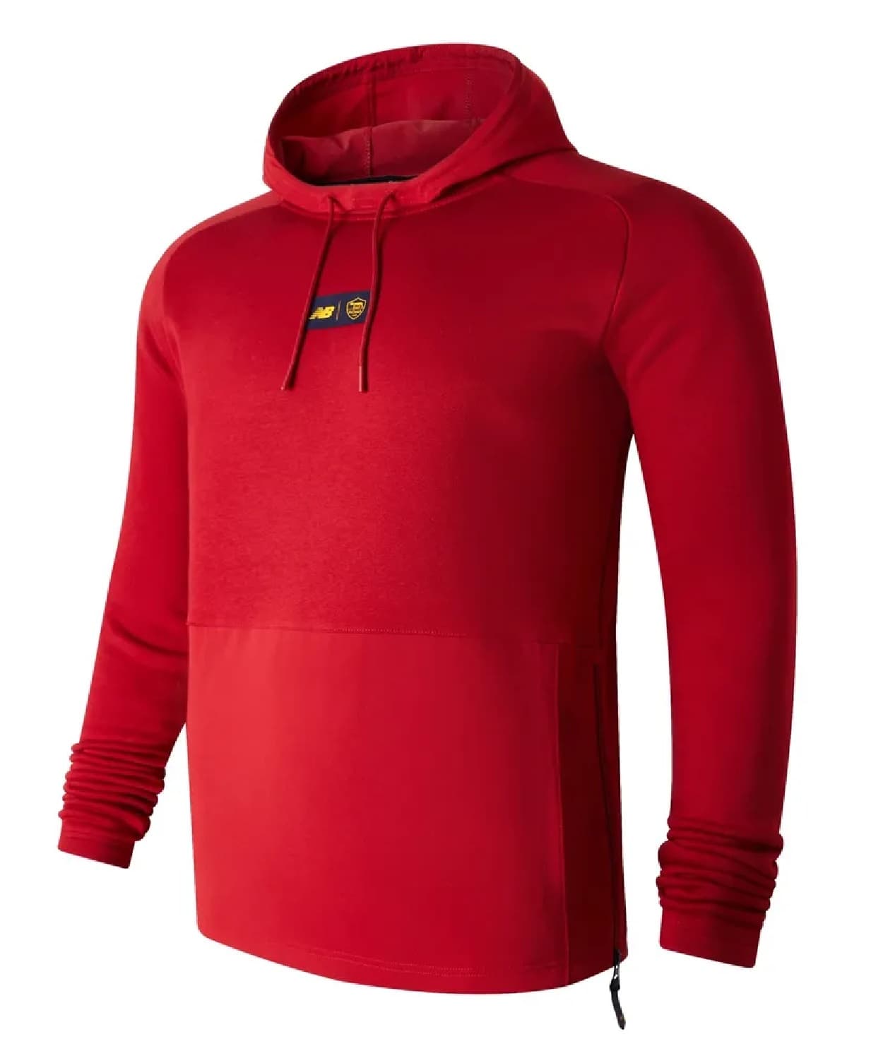 AS ROMA FELPA CAPPUCCIO ROSSA 2022-23