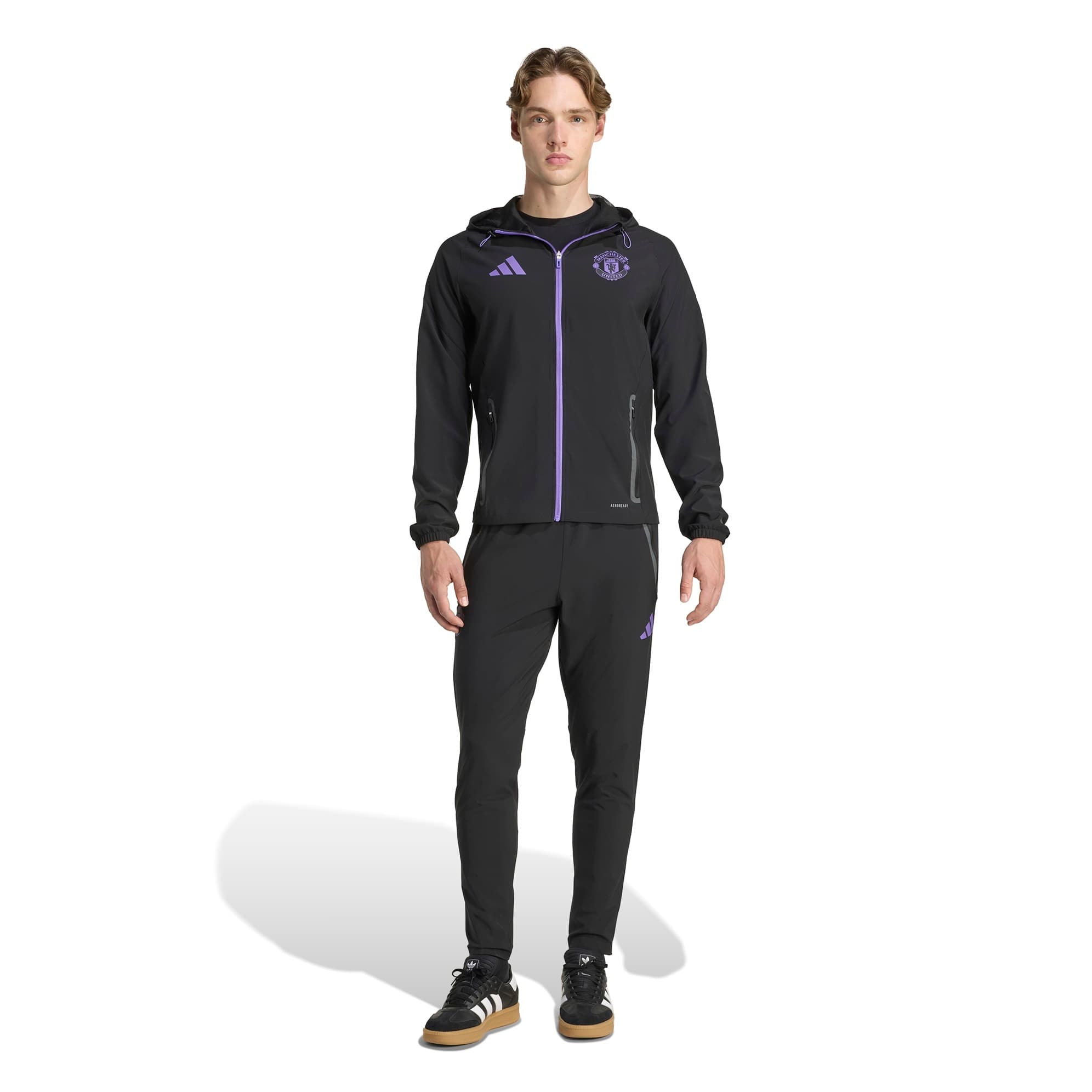 MANCHESTER UNITED TUTA TECH BLACK TRACKSUIT 2025-26