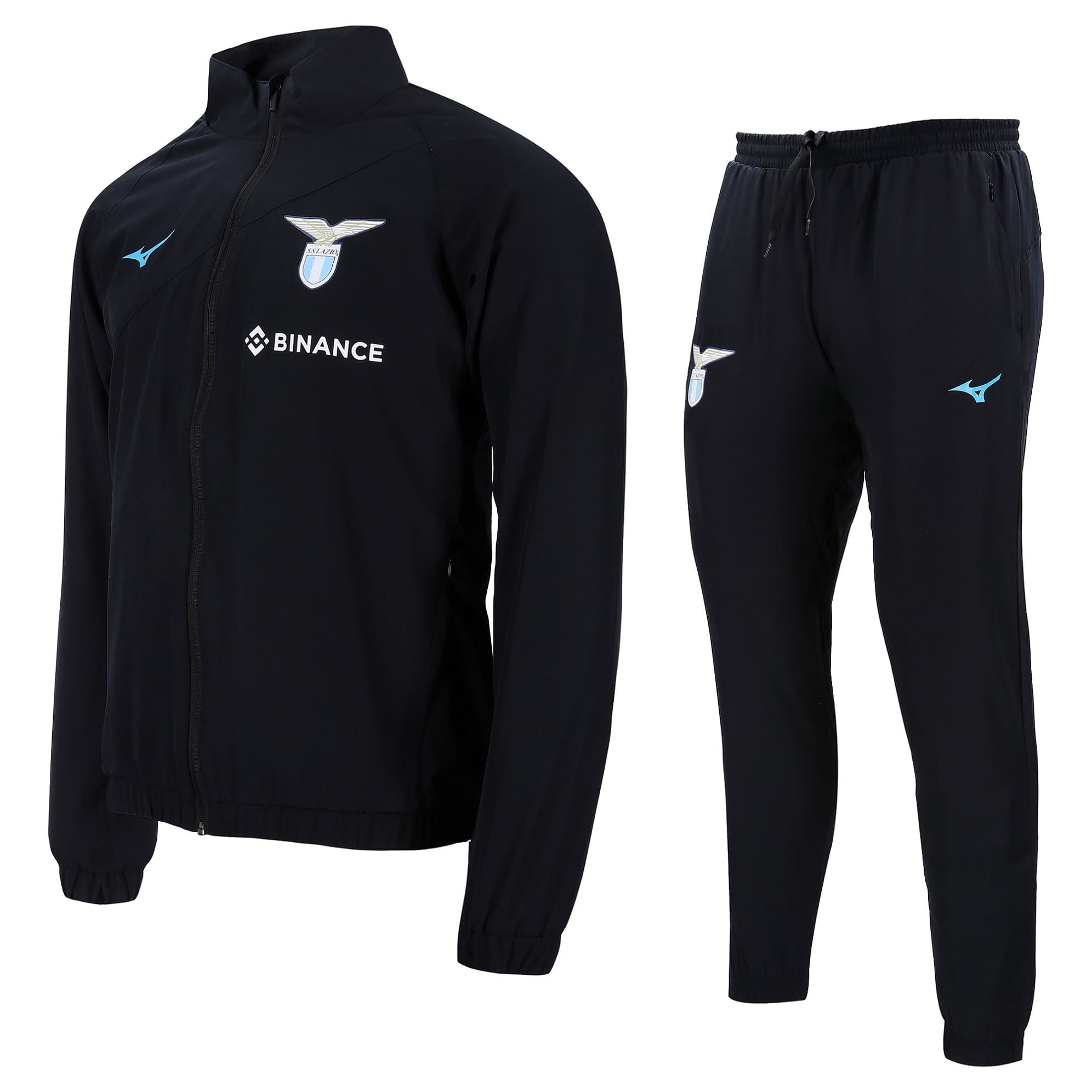 SS LAZIO JUNIOR WOVEN BLACK TRACKSUIT 2022-23