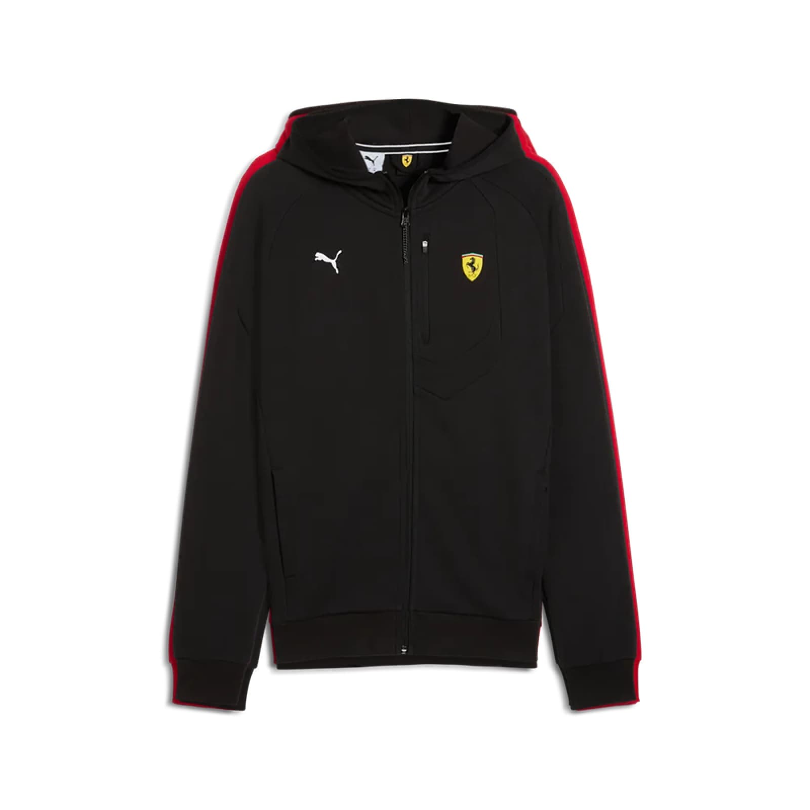 FERRARI HOODY FILL ZIP BLACK SWEAT 2026