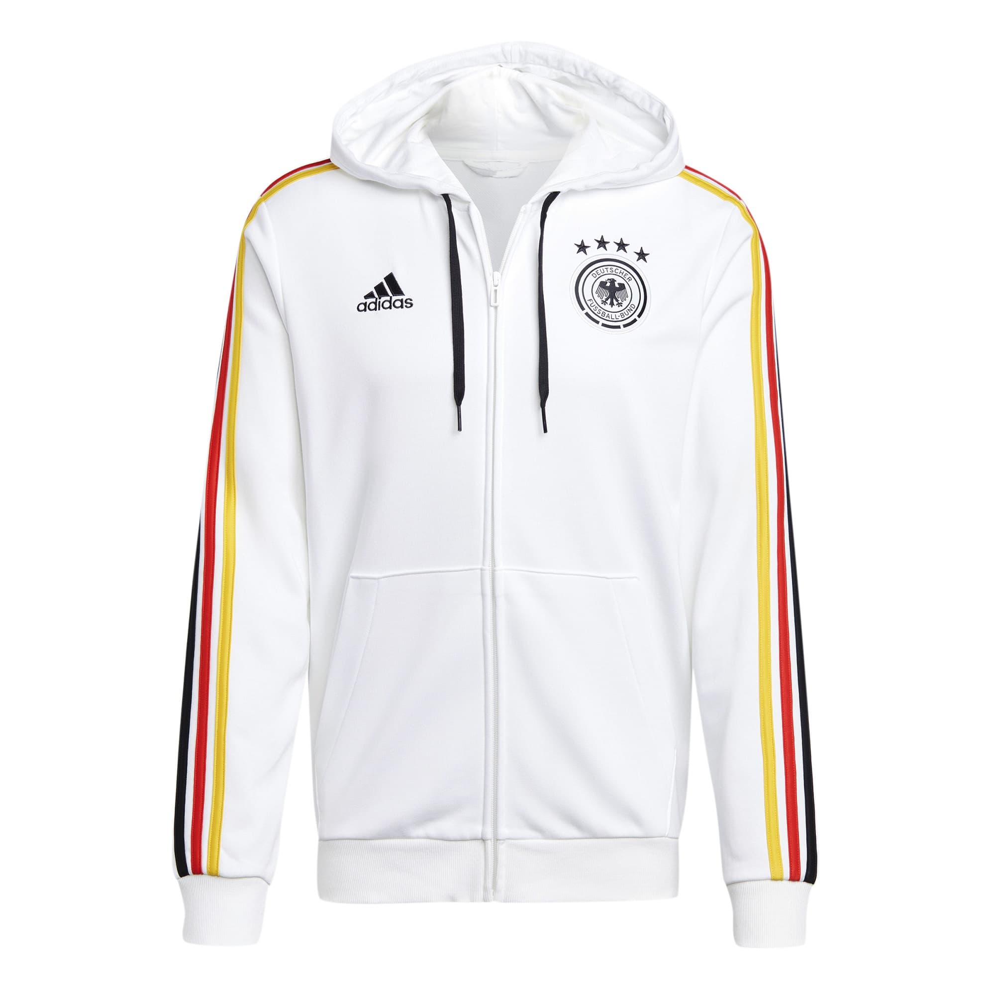 GERMANY HOODY FULL ZIP WHITE SWEAT 2024-25