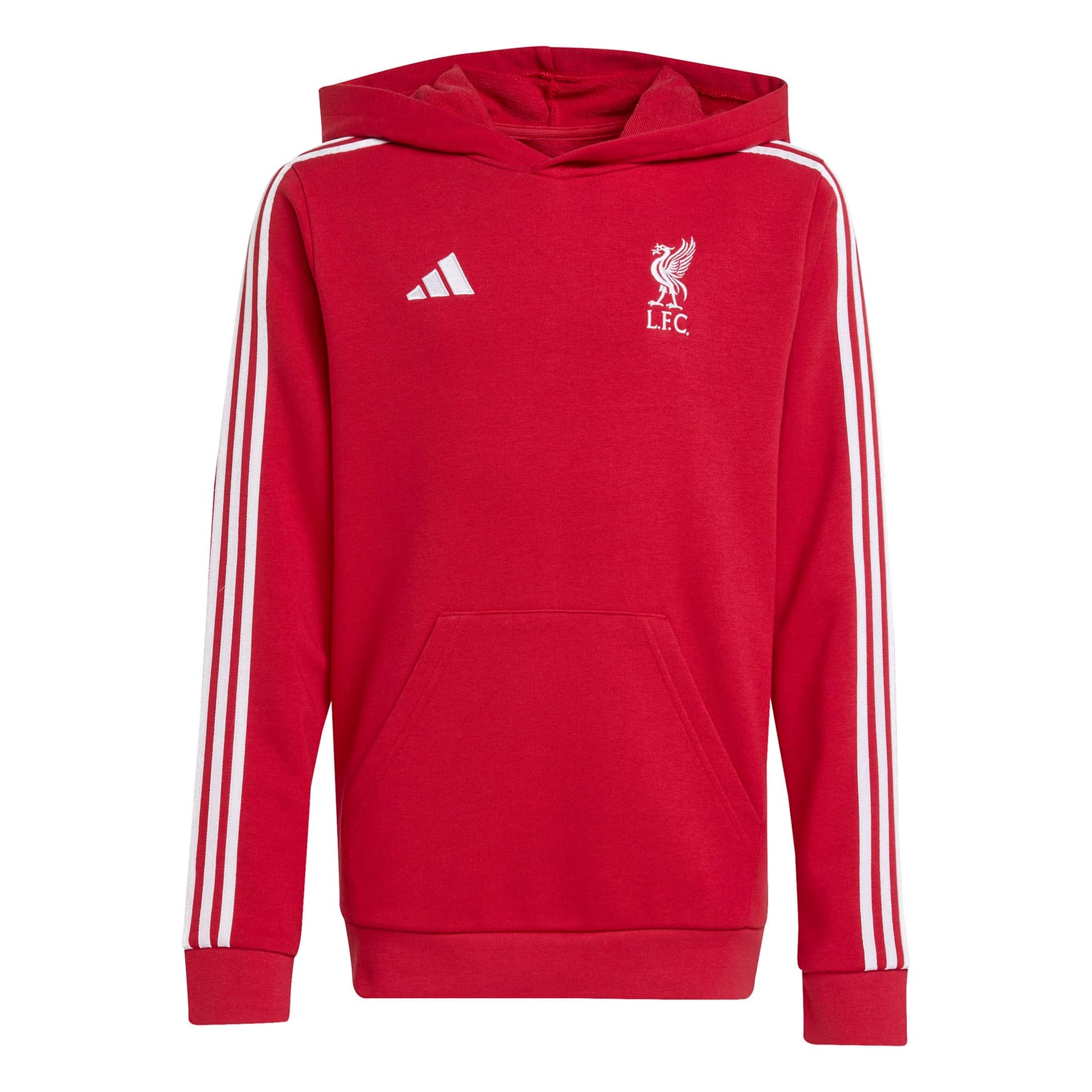 LIVERPOOL FELPA CAPPUCCIO ROSSA BAMBINO 2025-26