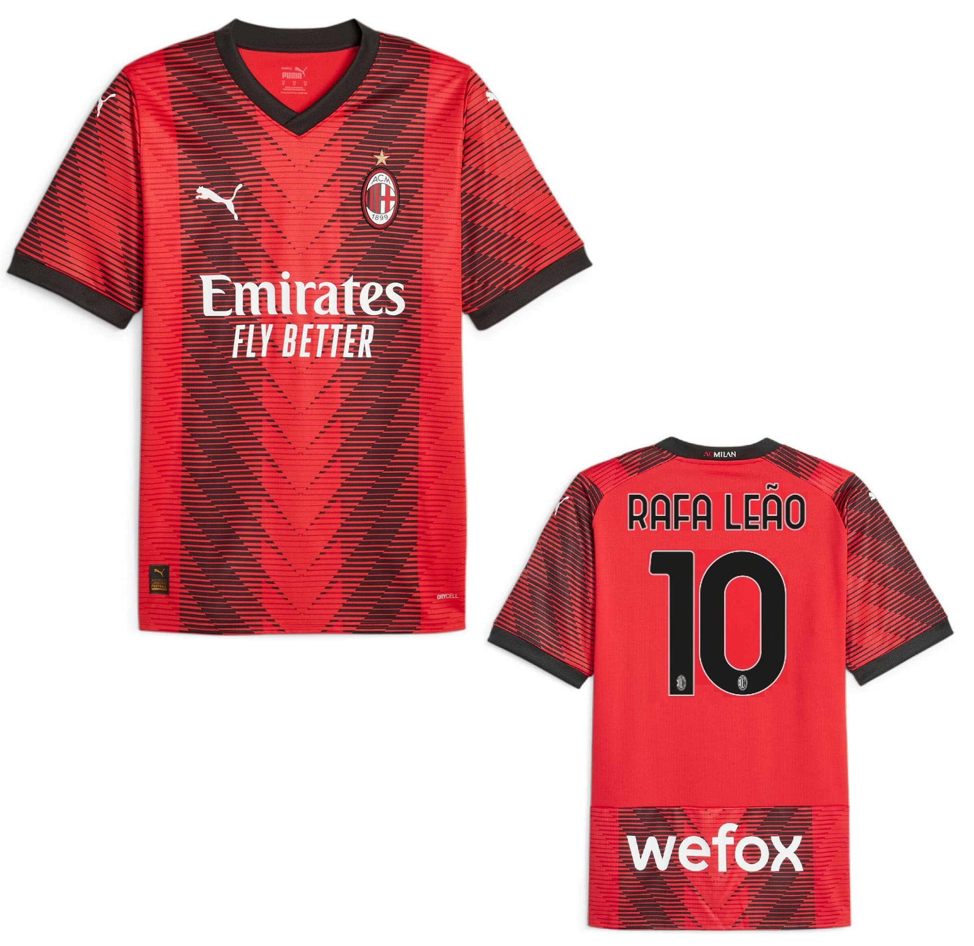 AC MILAN MAGLIA RAFA LEAO HOME 2023-24