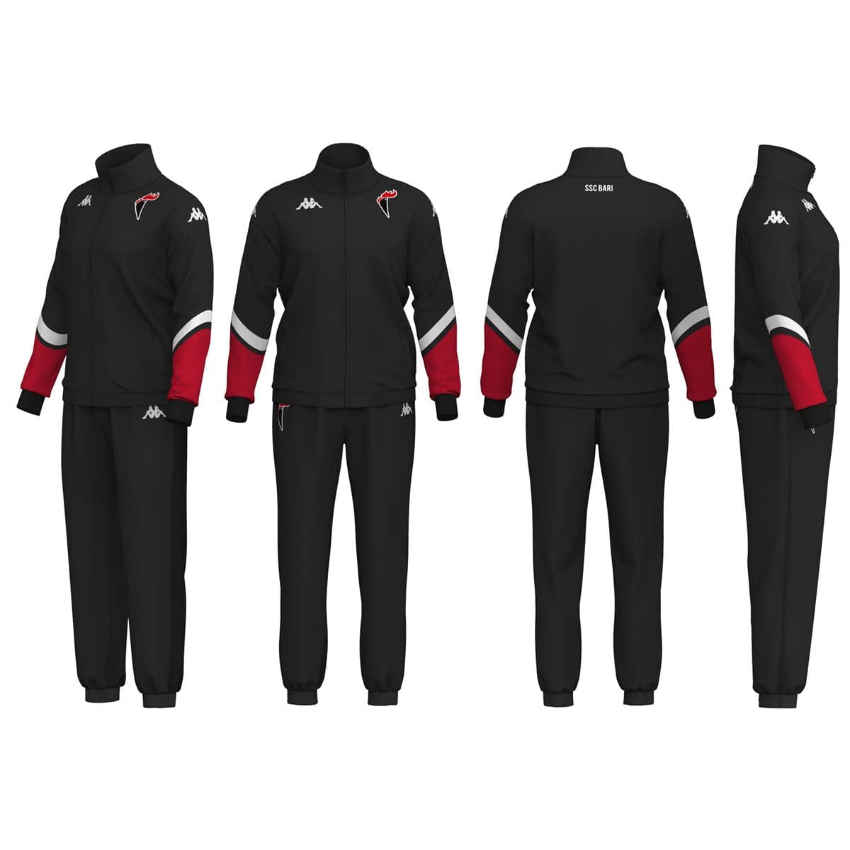 FC BARI POLY BLACK TRACKSUIT 2022-23