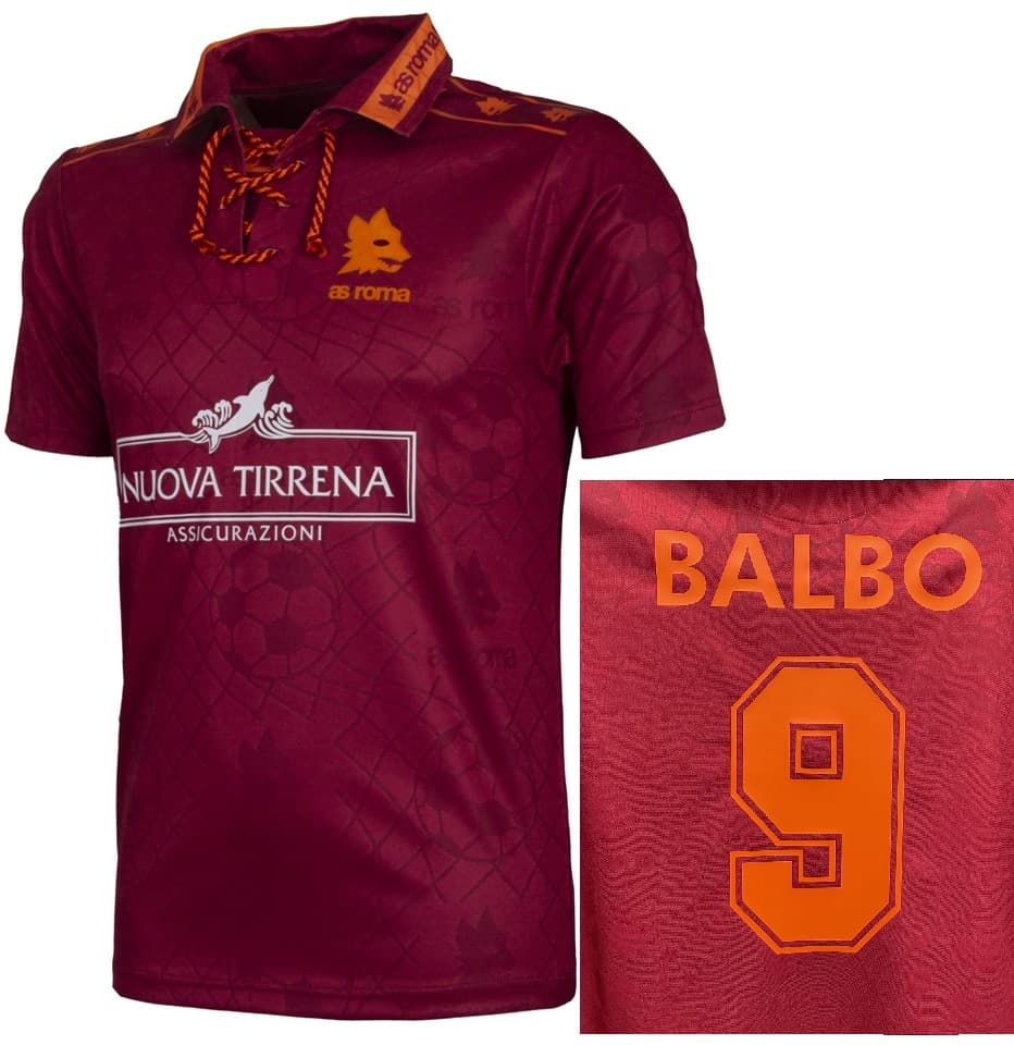 AS ROMA MAGLIA BALBO RETRO VINTAGE 1994-95