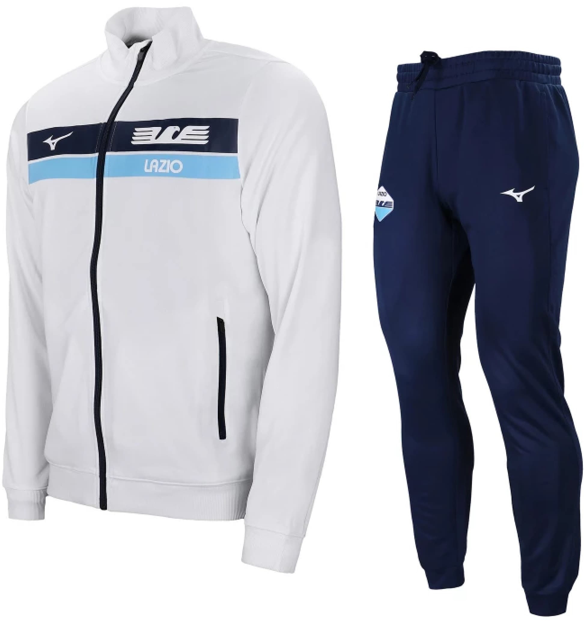 SS LAZIO FAN POLY WHITE TRACKSUIT 2022-23