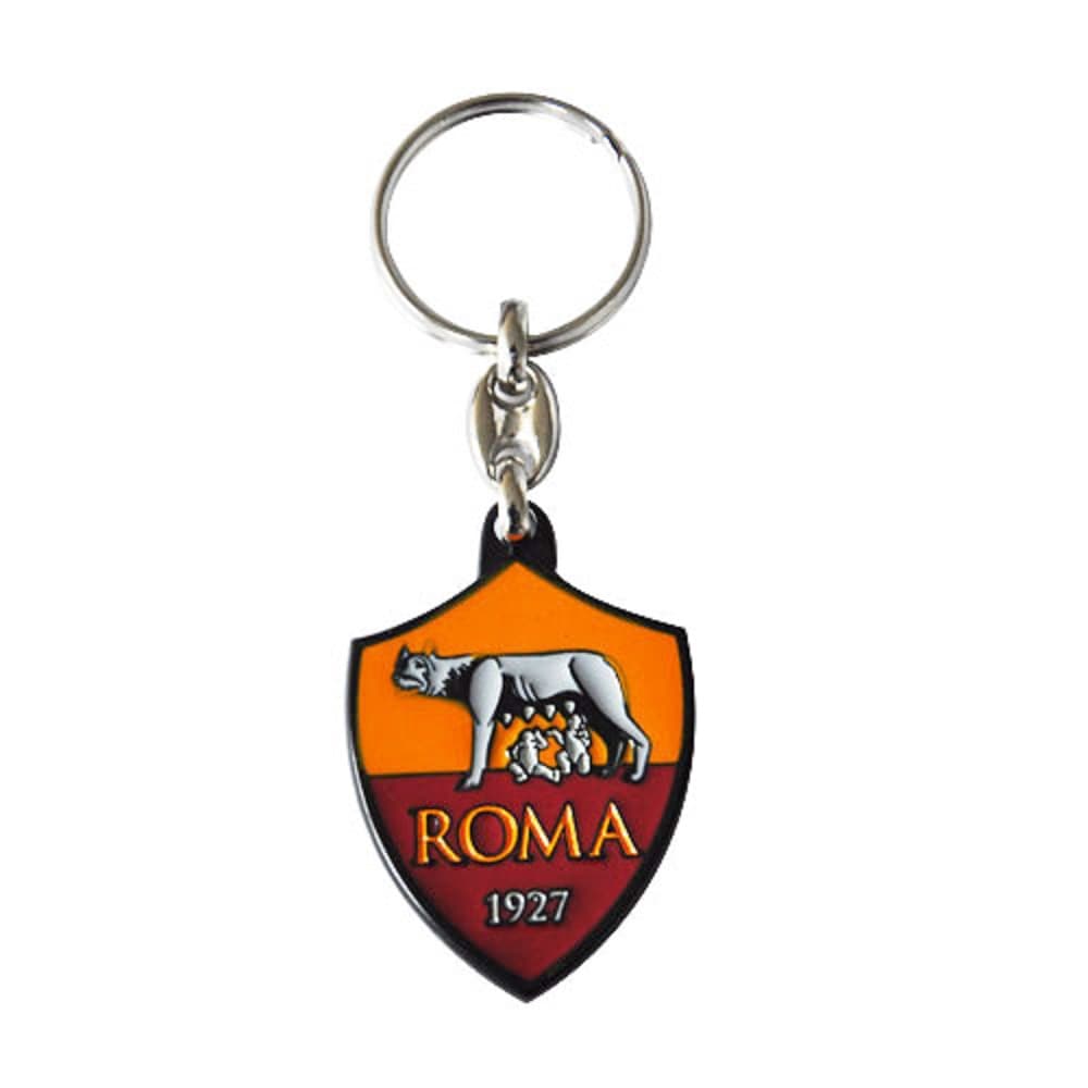 AS ROMA PORTACHIAVI LOGO IN METALLO