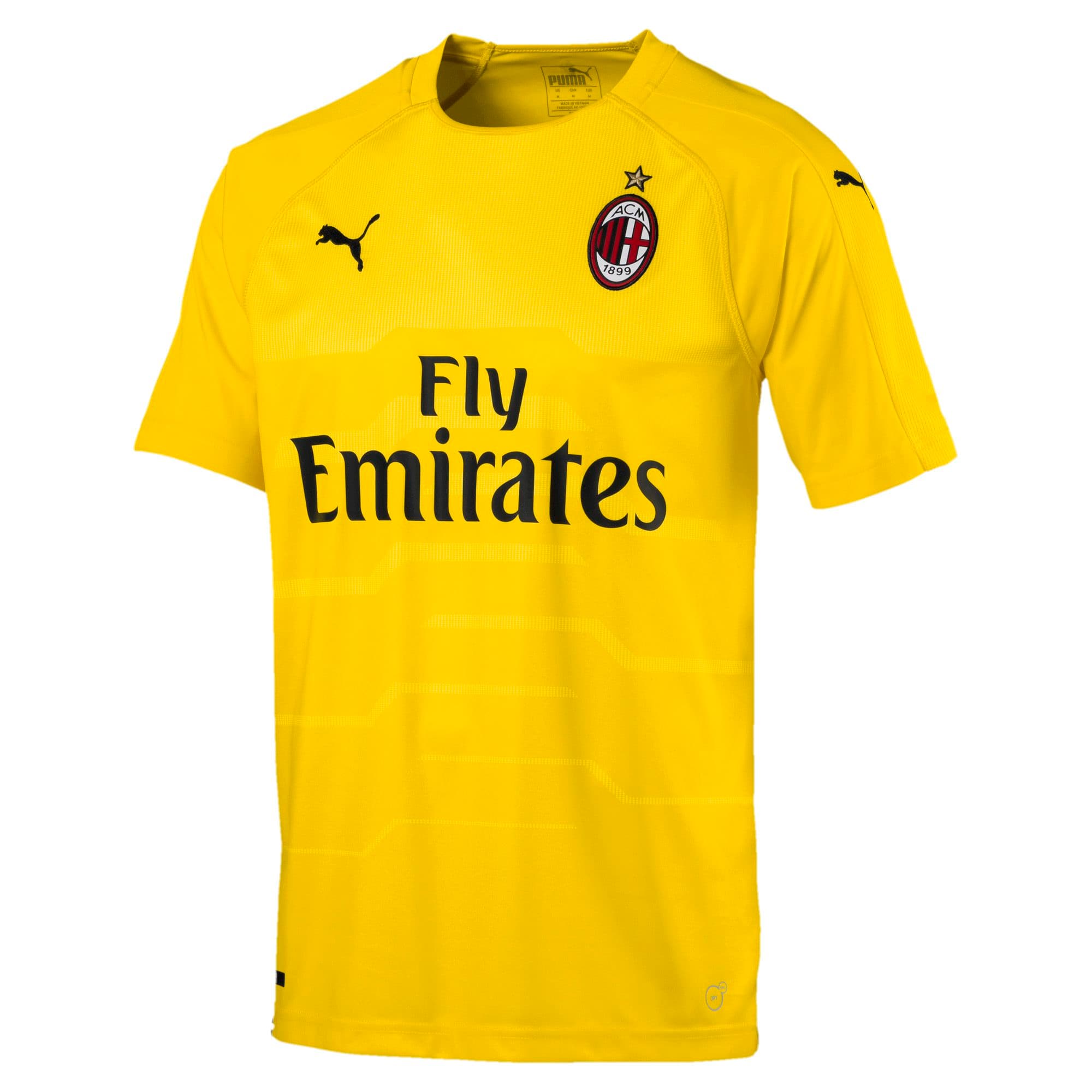 AC MILAN MAGLIA PORTIERE BAMBINO GIALLA 2018-19