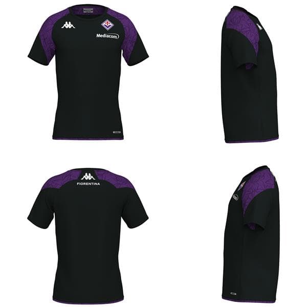 FIORENTINA BLACK-PURPLE T-SHIRT 2023-24