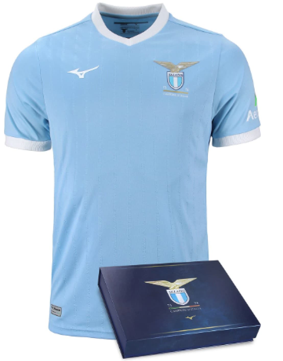 SS LAZIO 1973-74 ANNIVERSARY HOME SHIRT