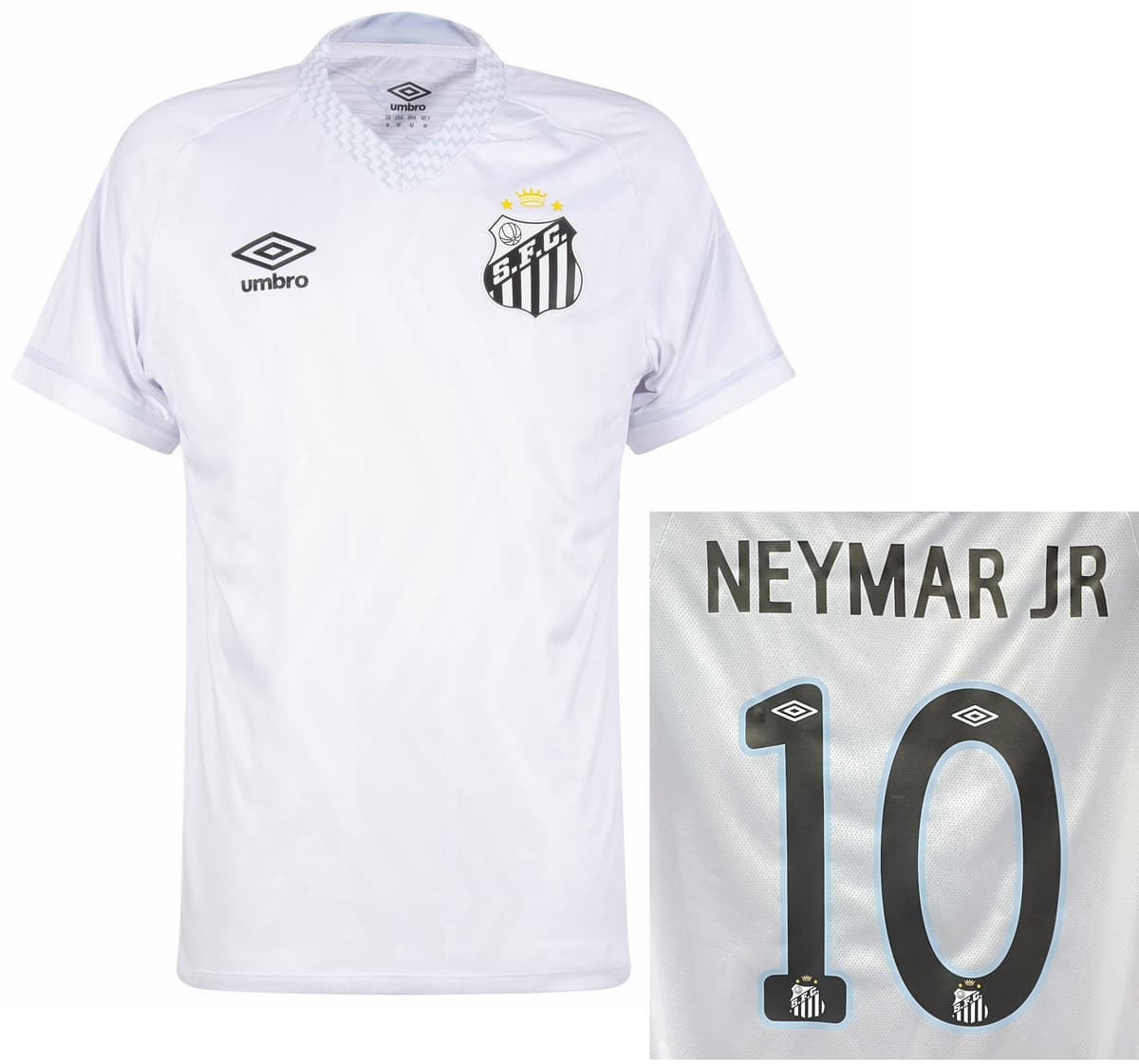 Maillot Santos Neymar Jr Domicile 2024/2025 - Umbro - Taille M - Neuf
