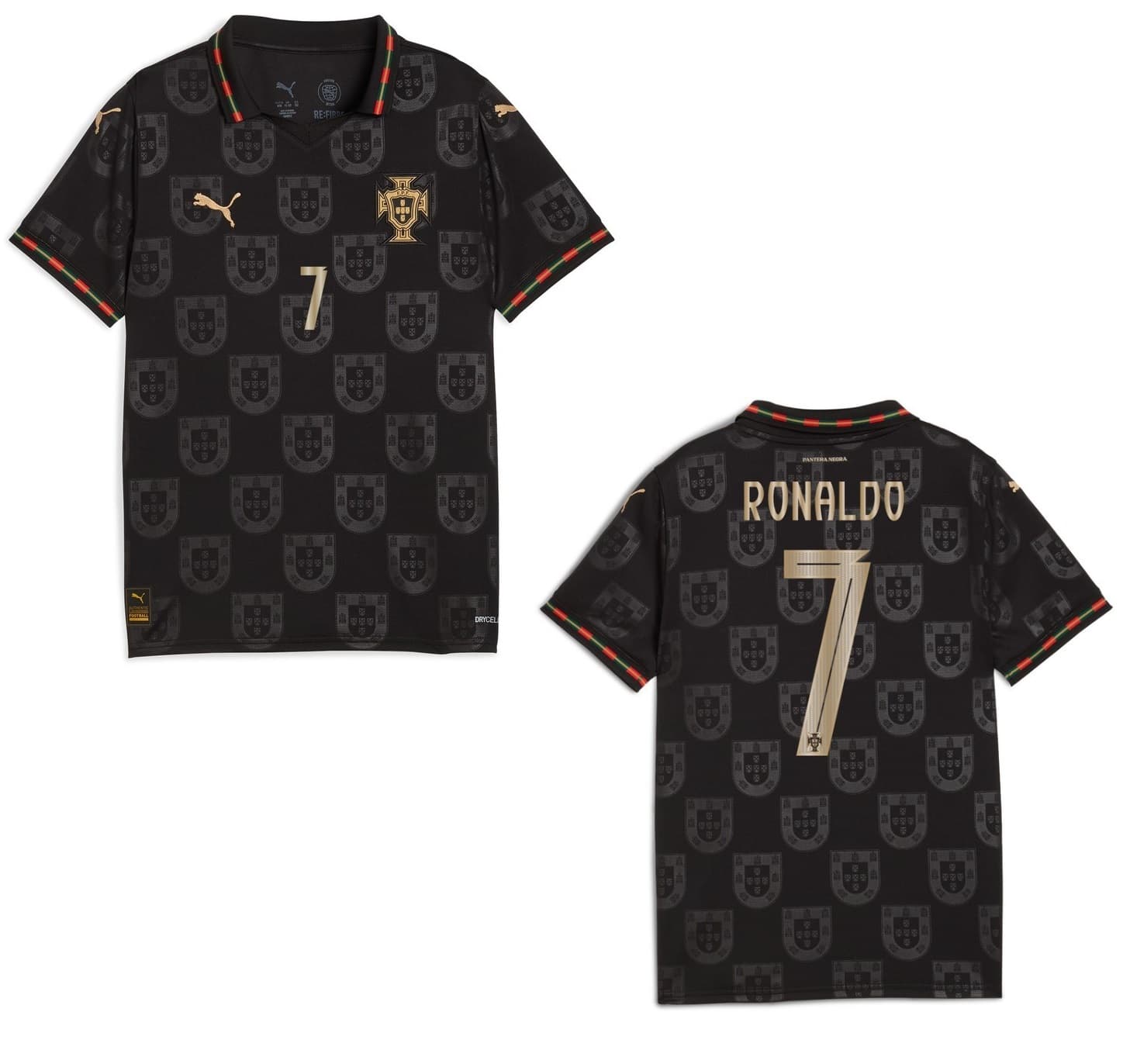 PORTUGAL RONALDO BLACK SHIRT 2025-26