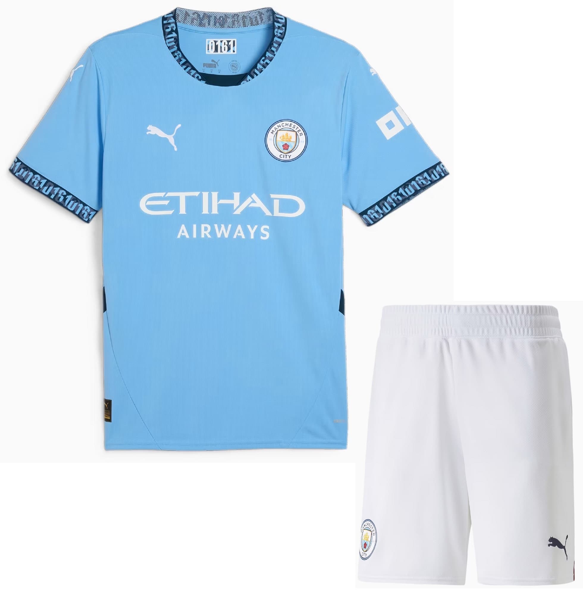 MANCHESTER CITY COMPLETO BAMBINO HOME 2024-25 - Immagine 1