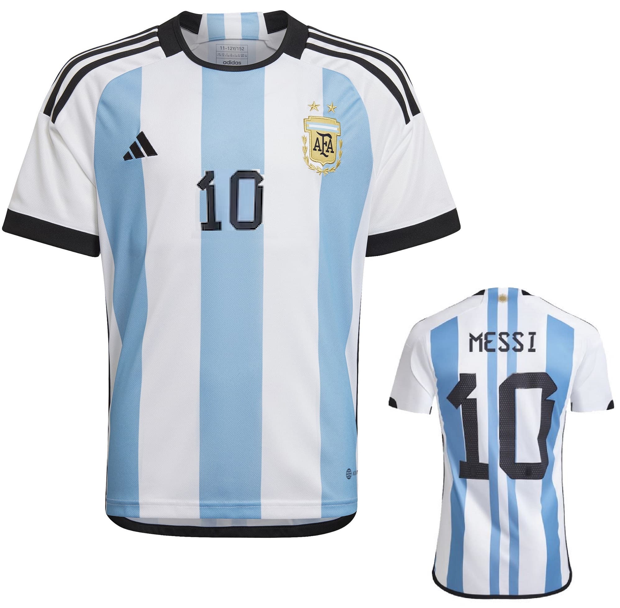 ARGENTINA MAGLIA MESSI HOME 2022  due stelle - Immagine 1