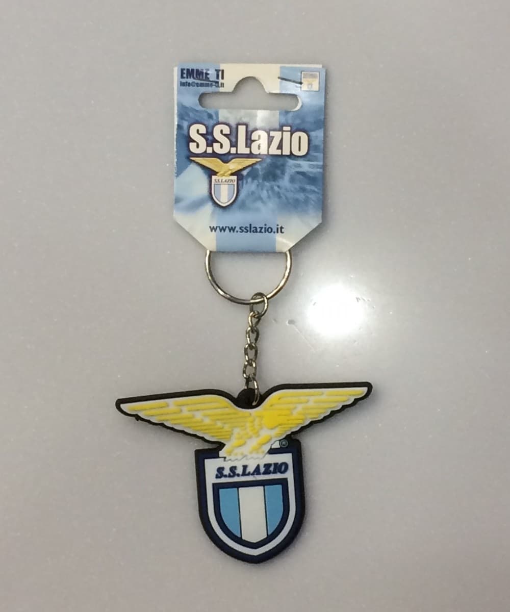 SS LAZIO RUBBER LOGO KEYCHAIN