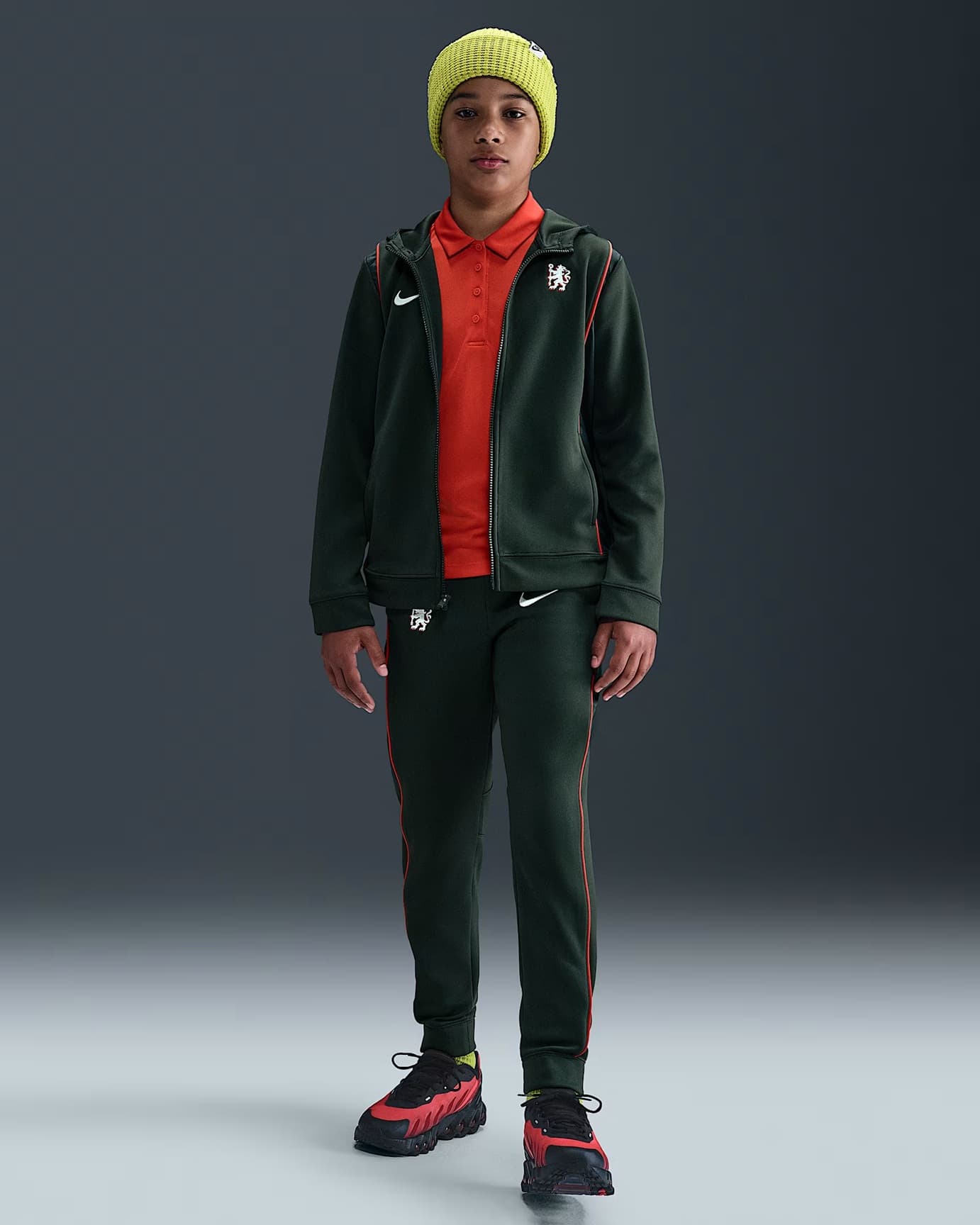 CHELSEA JUNIOR GREEN TRACKSUIT 2025-26